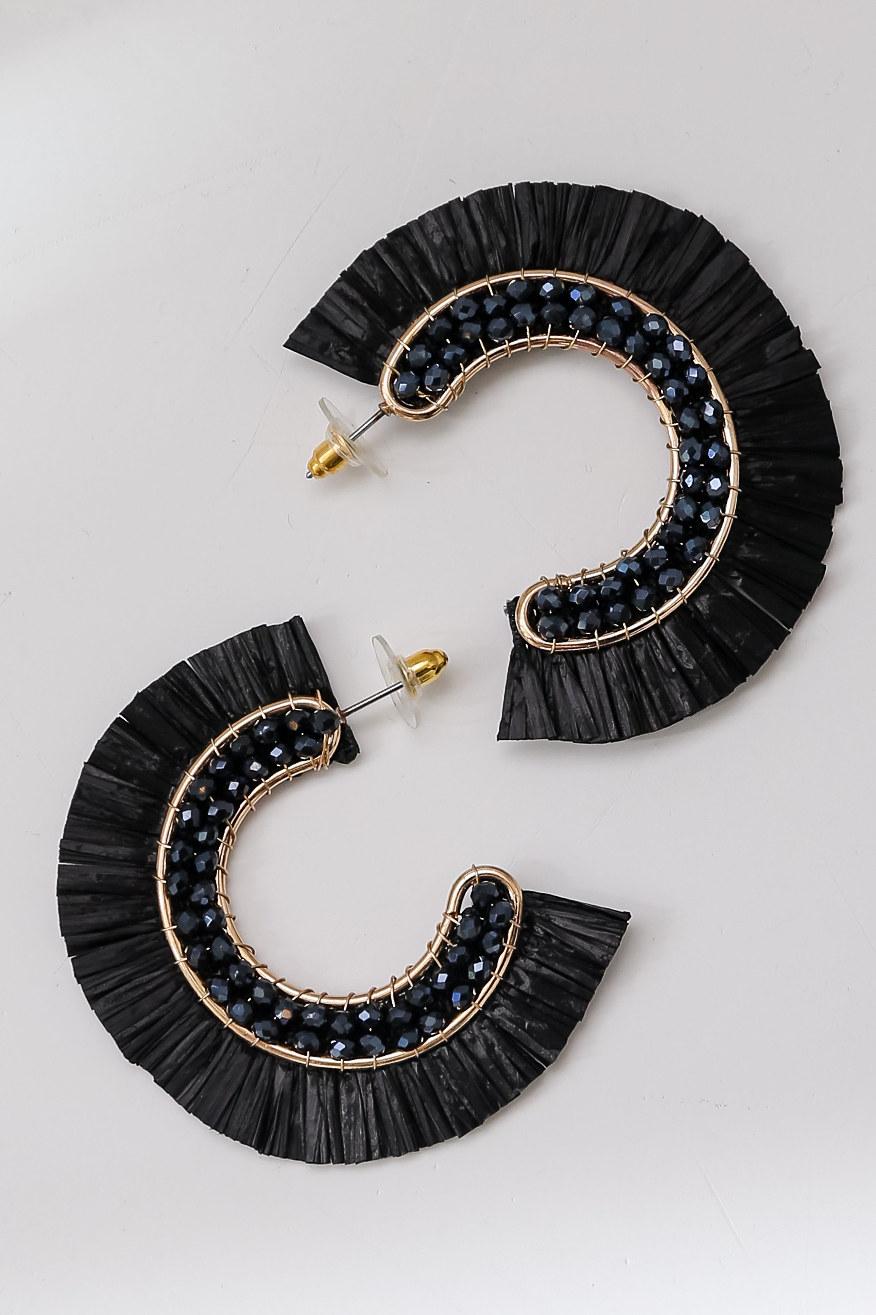 FINAL SALE - Lauren Fringe Hoop Earrings
