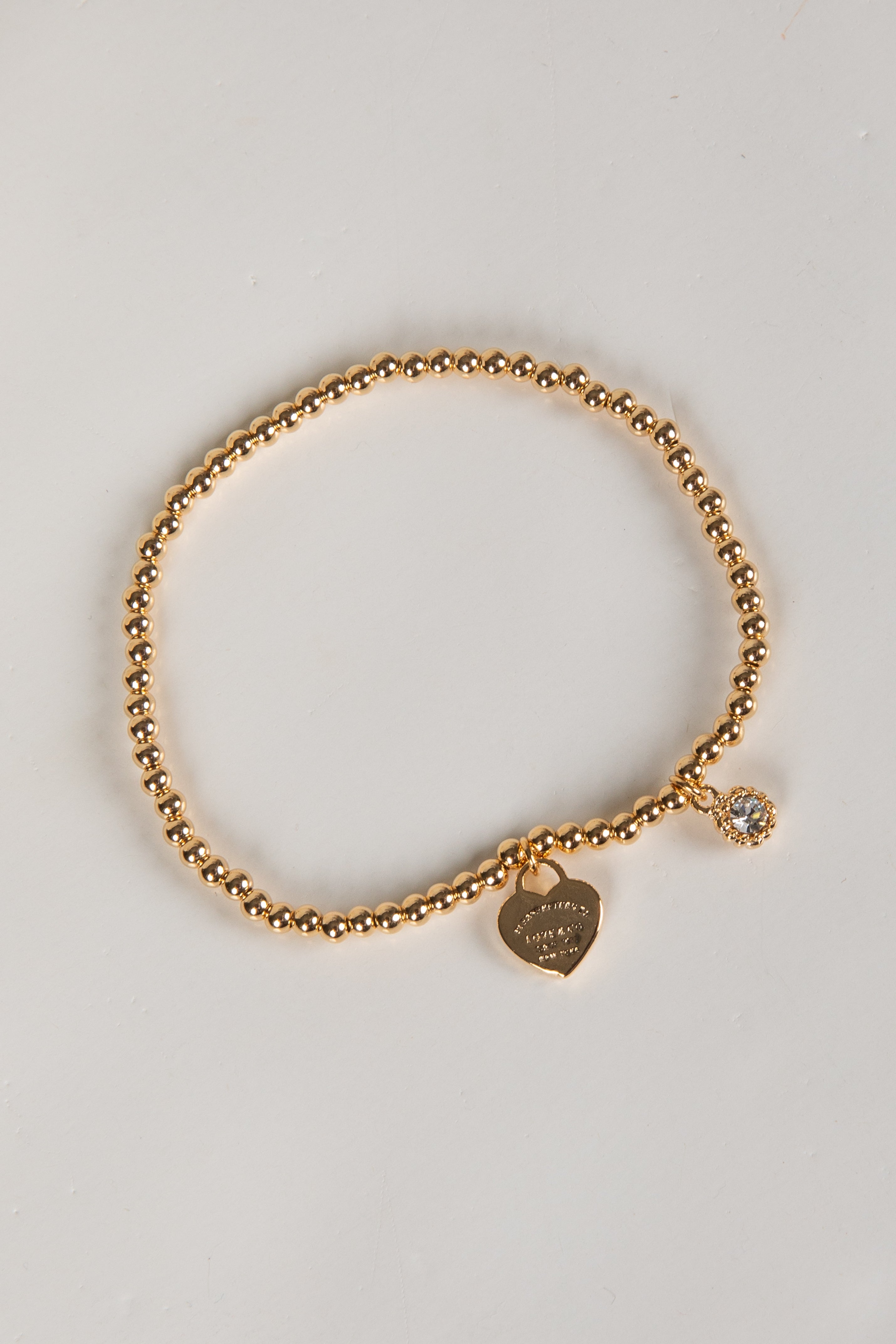 Bella Gold Beaded Chain Bracelet