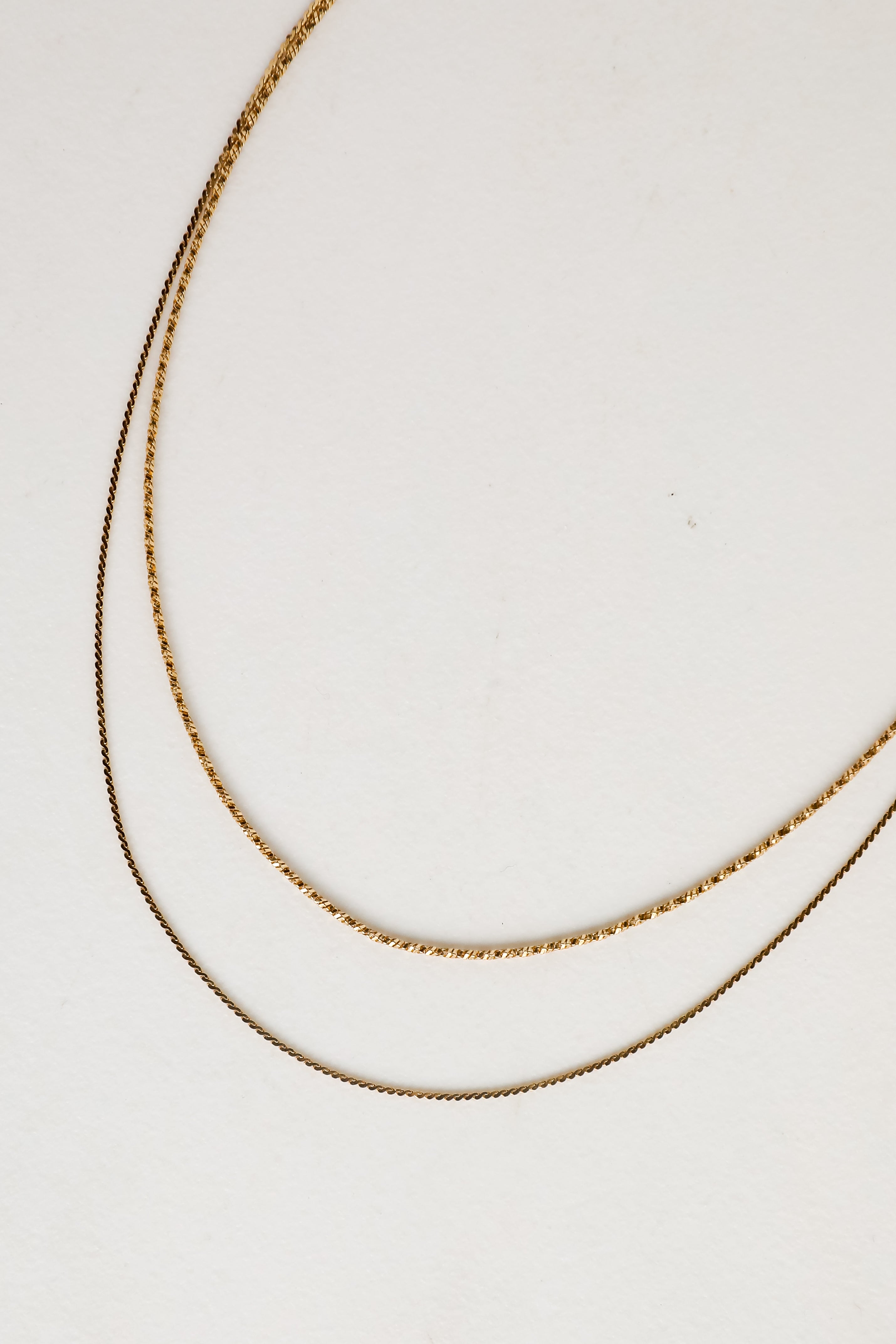 FINAL SALE - Parker Gold Layered Chain Necklace