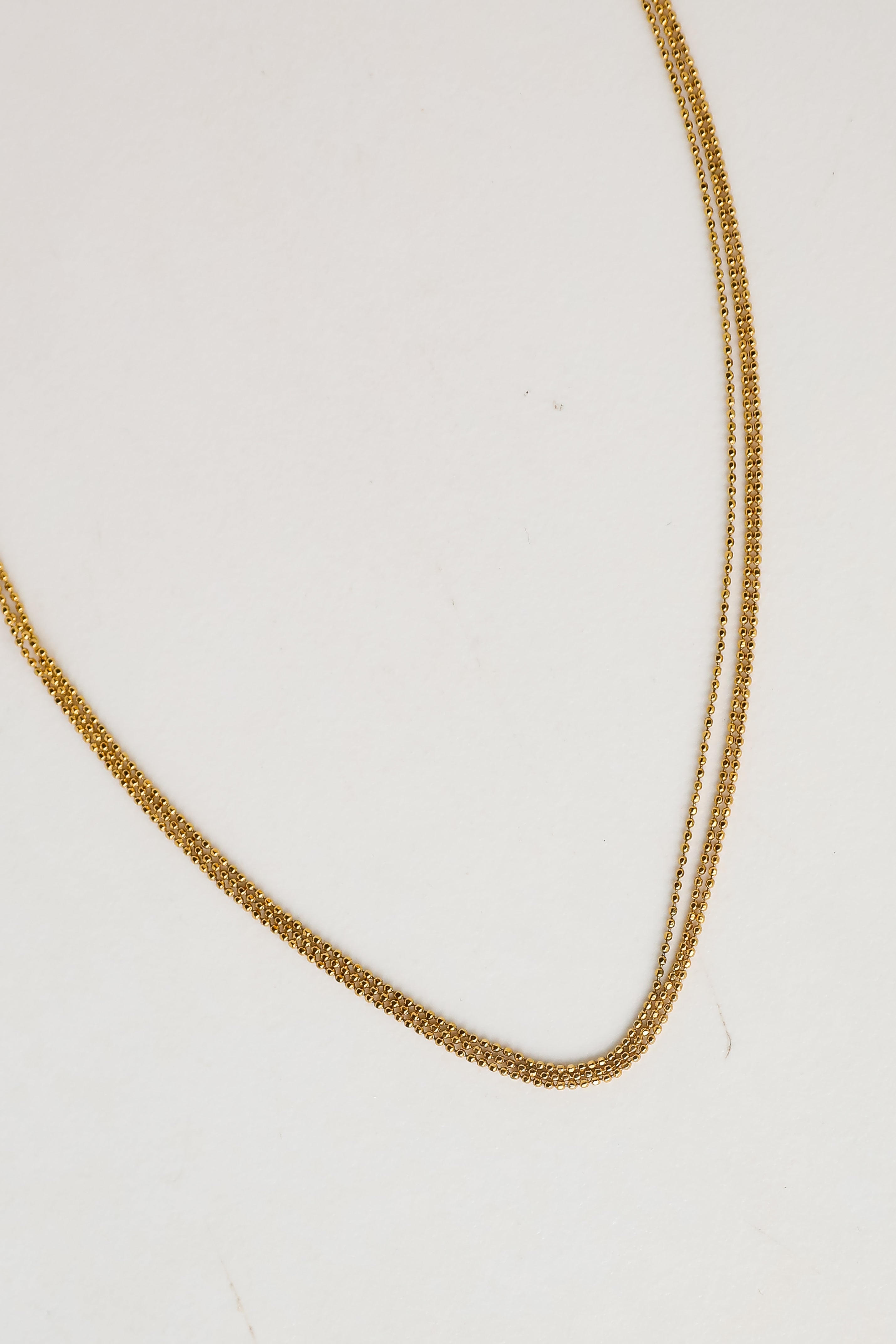 FINAL SALE - Josie Gold Layered Chain Necklace