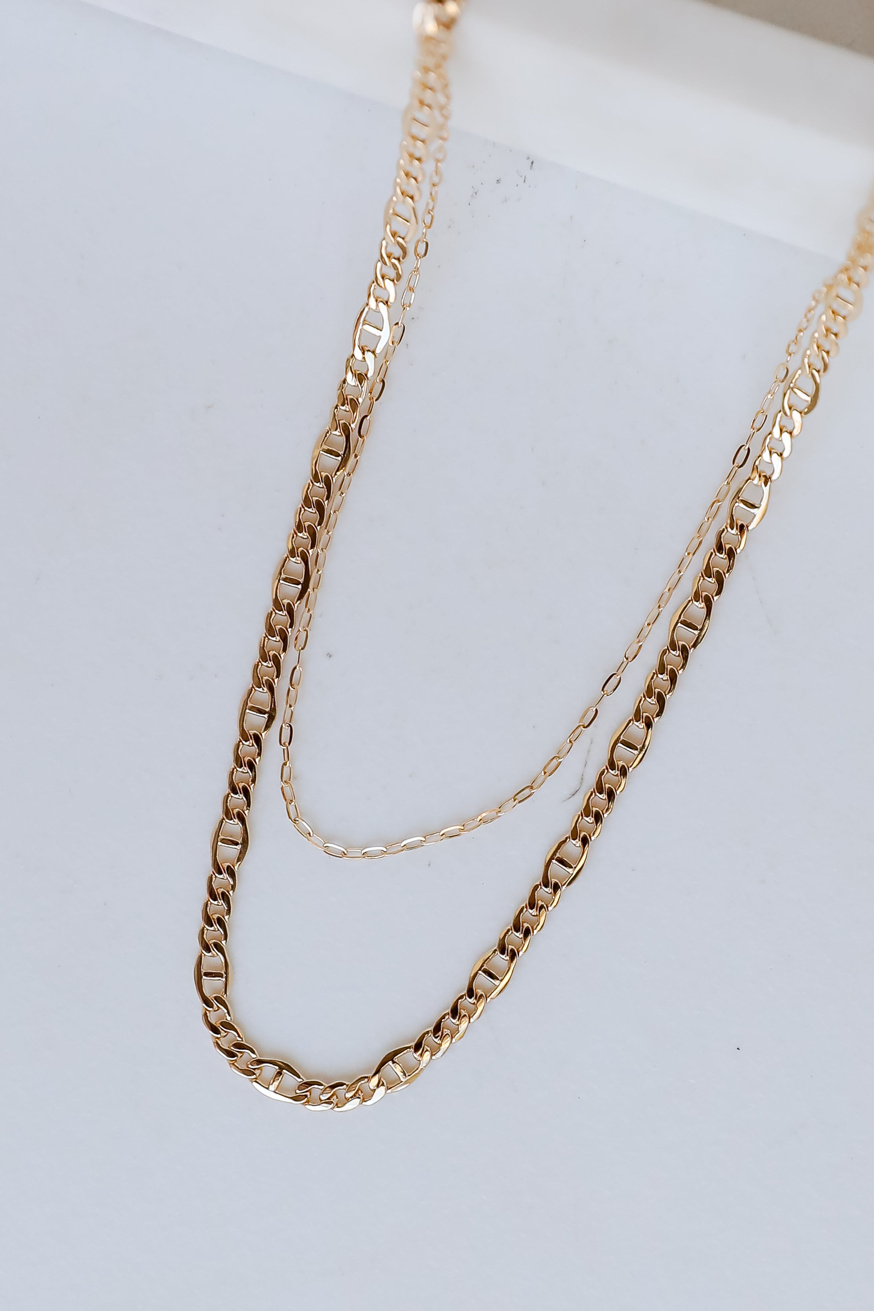 FINAL SALE - Isabella Gold Layered Chain Necklace