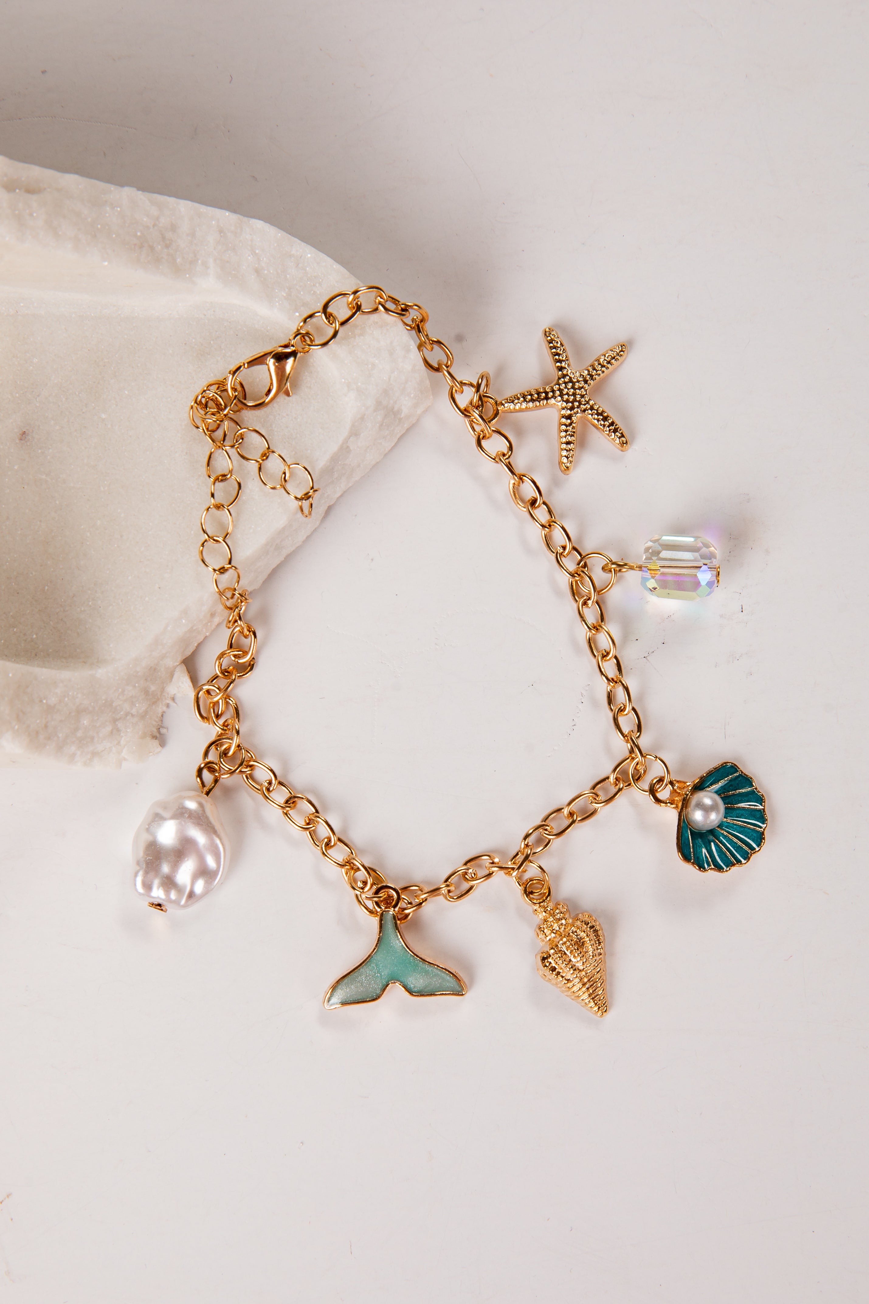 Delaney Drift Gold Charm Bracelet