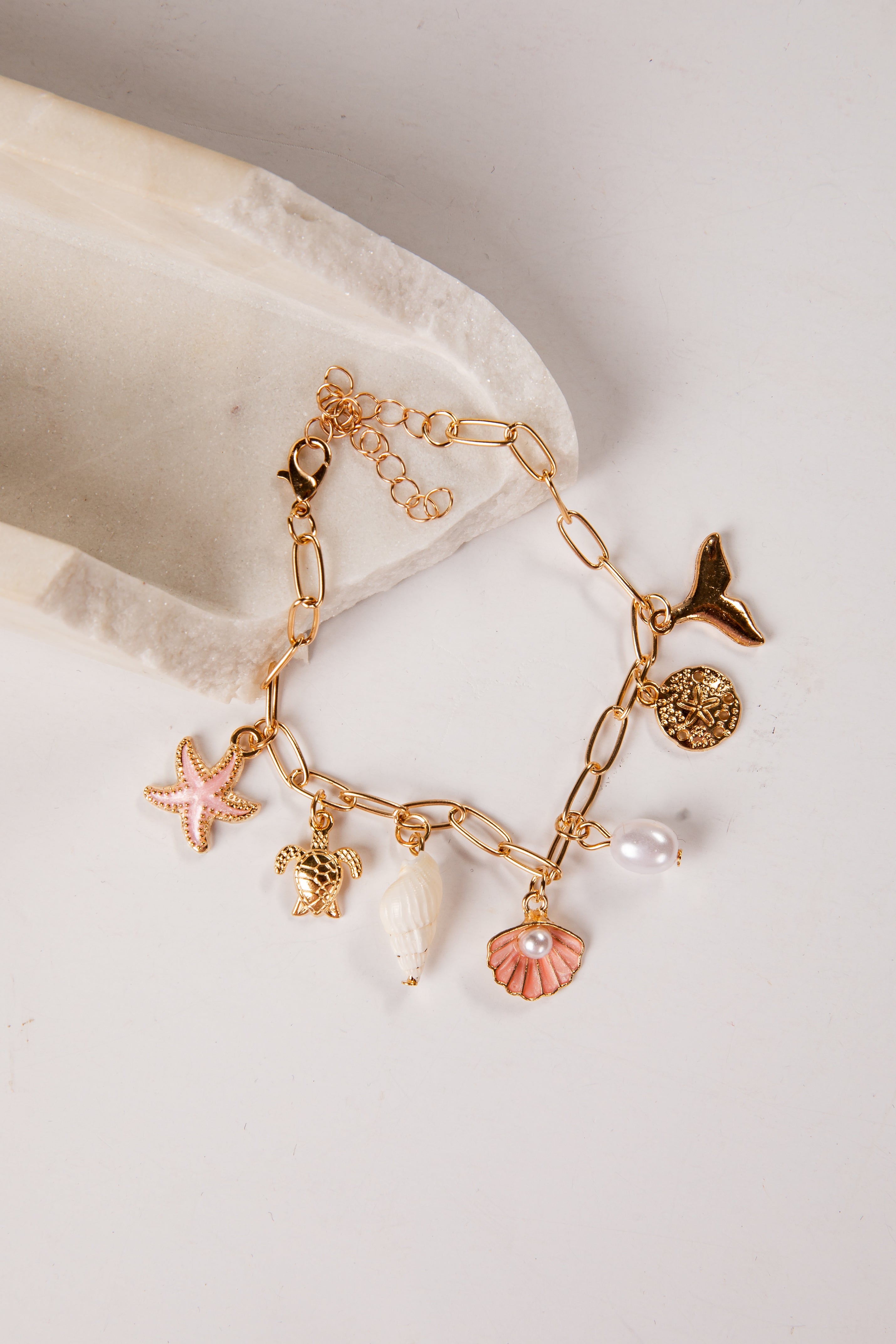 Sailor Shoreline Gold Charm Bracelet