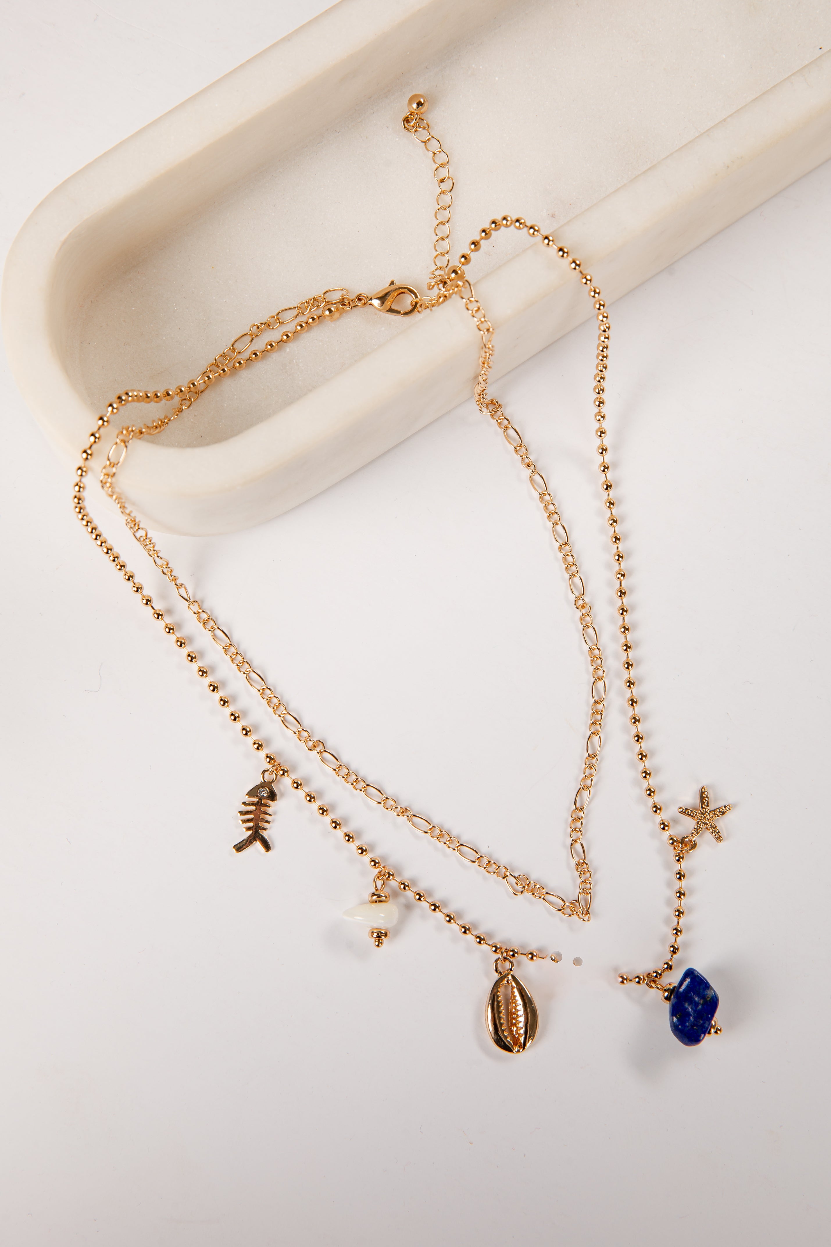 Ellis Gold Coastal Charm Layered Necklace