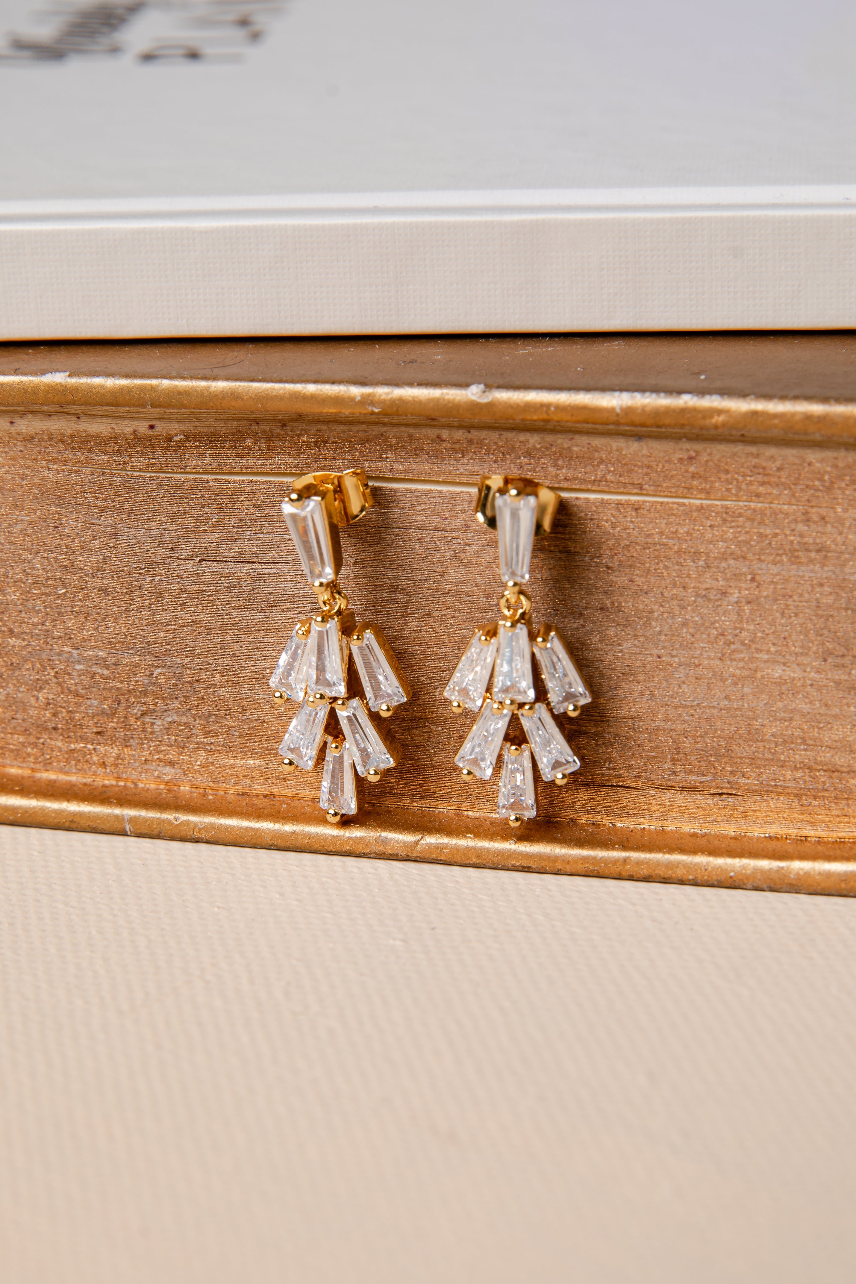 Celeste Cascade Gold Earrings