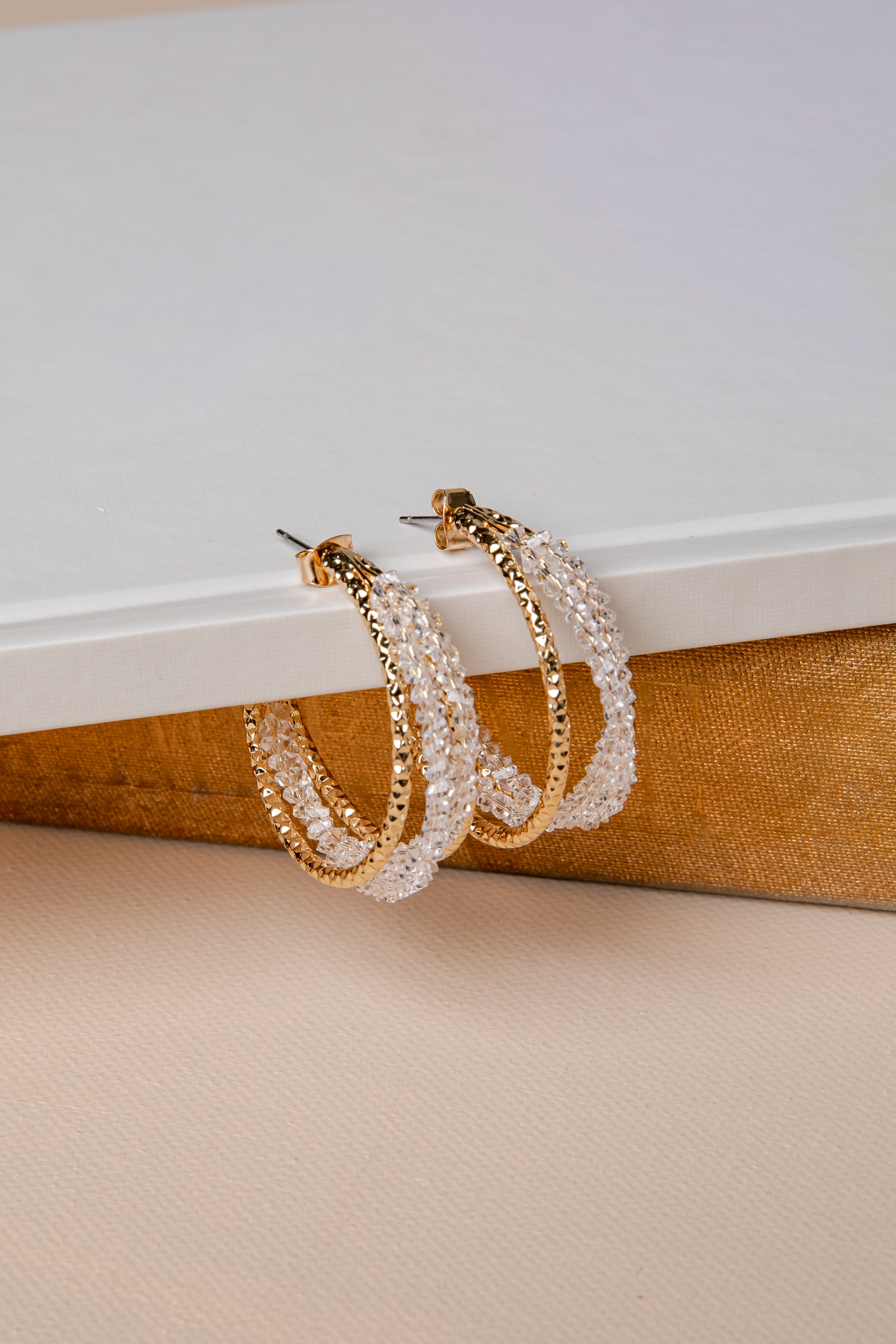 Seraphina Gold Hoop Earrings