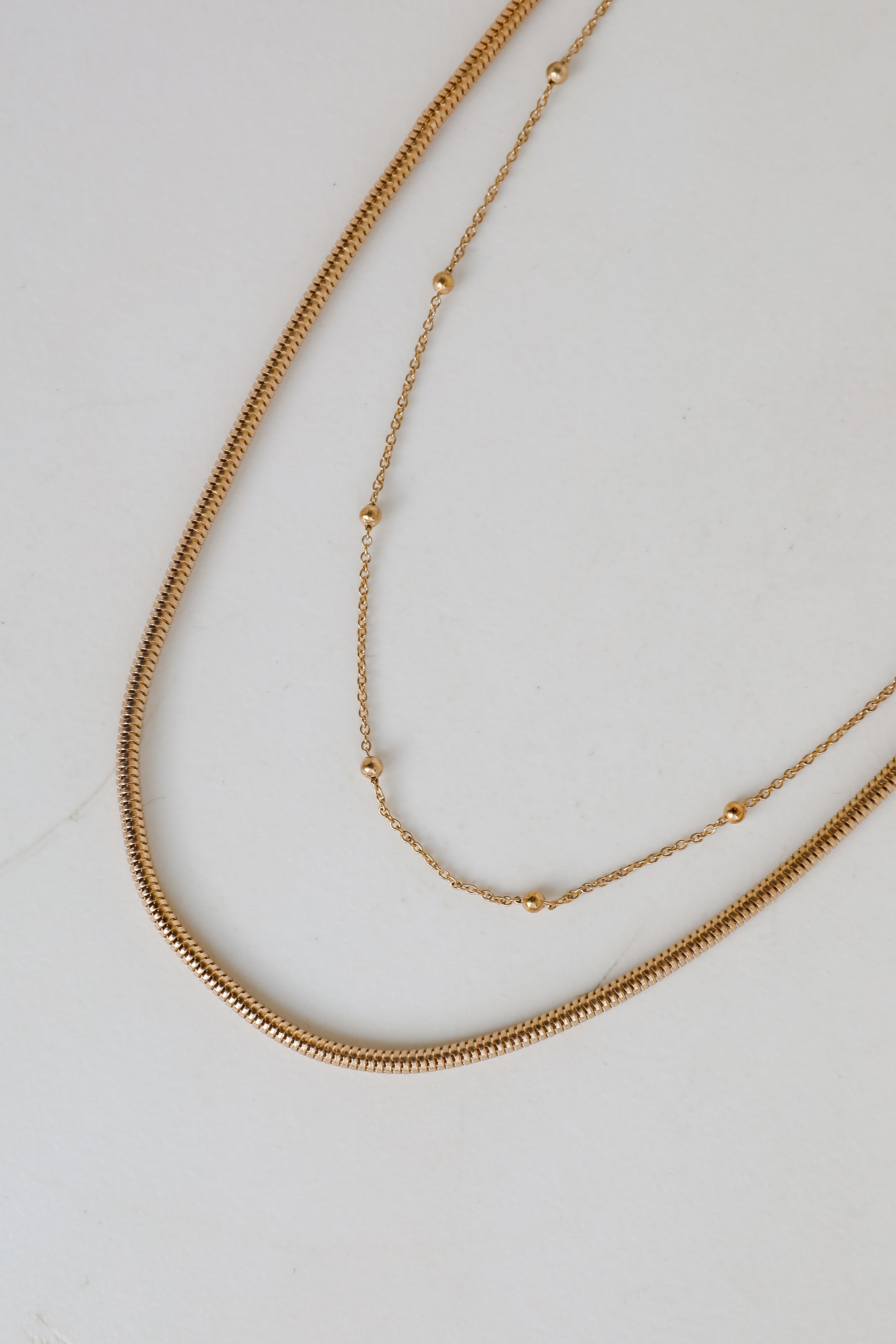 FINAL SALE - Meghan Gold Layered Chain Necklace