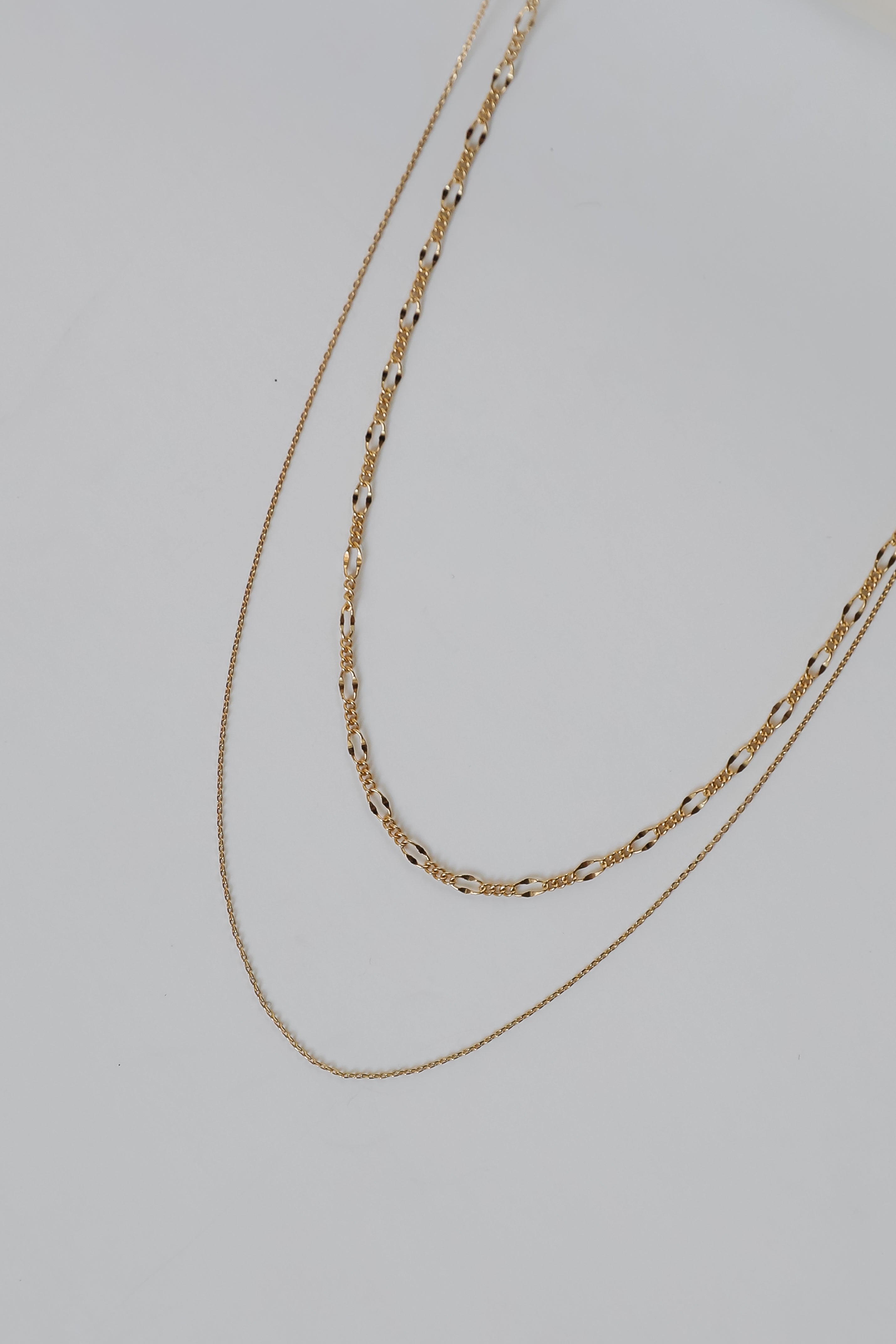 FINAL SALE - Carrie Gold Layered Chain Necklace