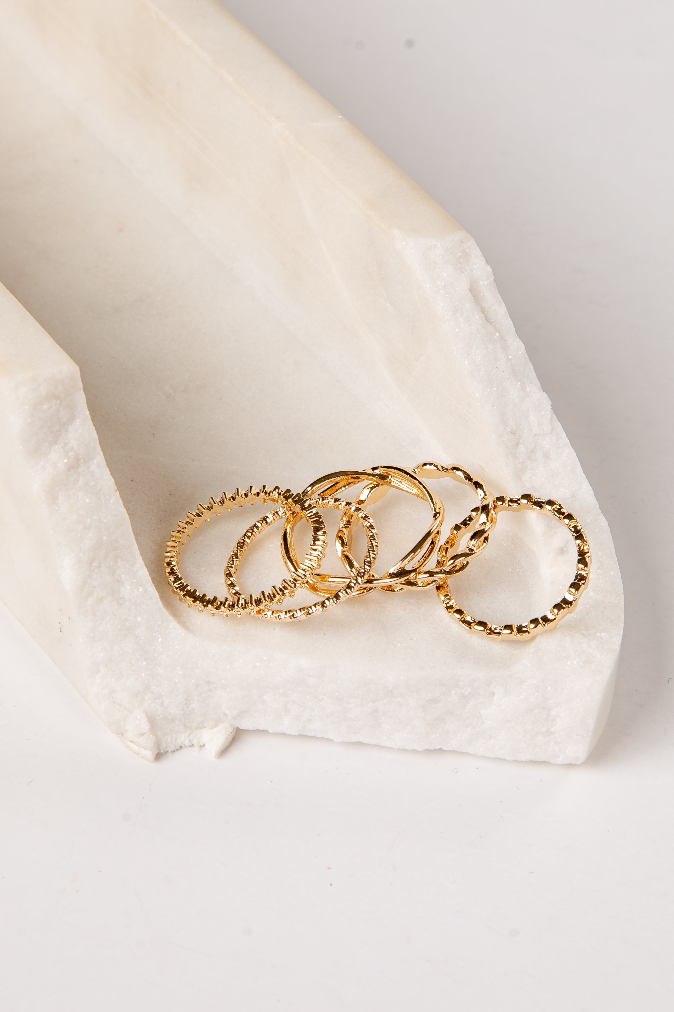 Haley Gold Ring Set
