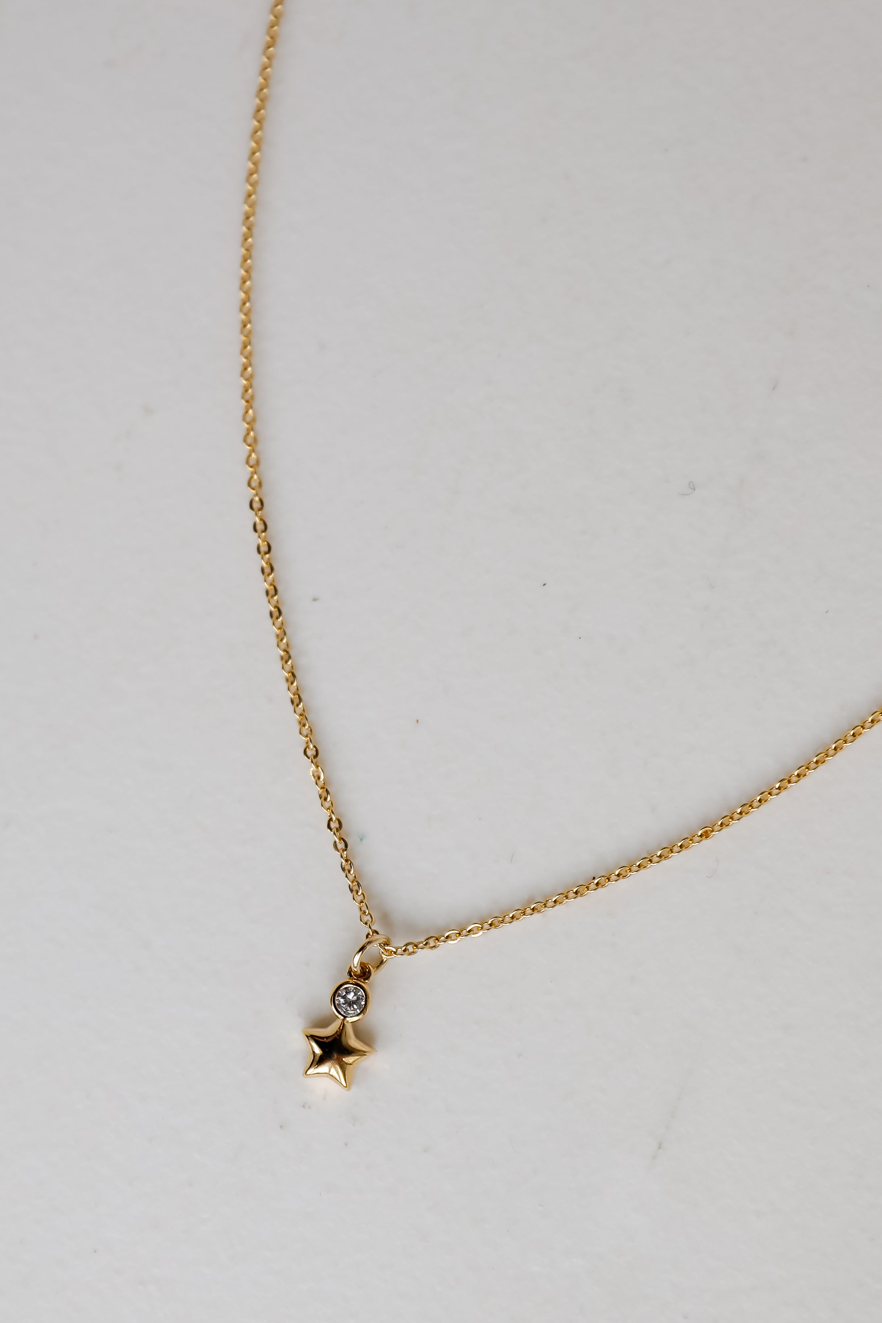 FINAL SALE - Eleanor Gold Rhinestone Star Charm Necklace