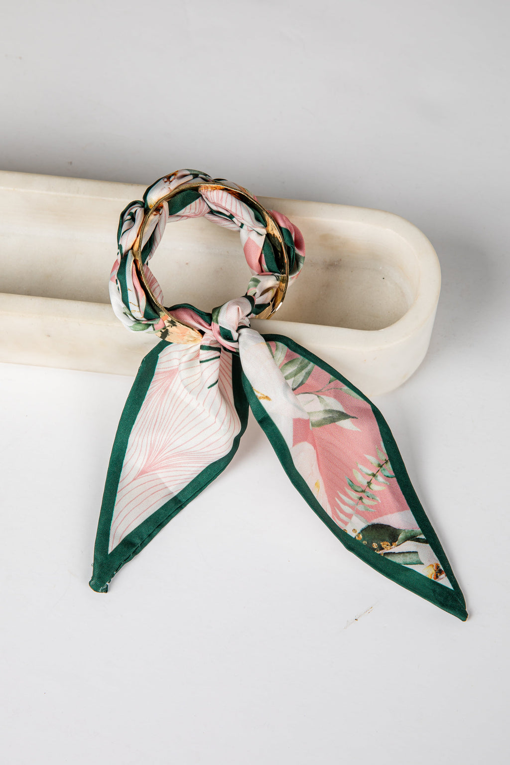 Kensley Gold Bangle Scarf Bracelet