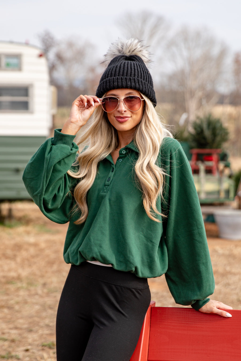 FINAL SALE - Crosby Snap Collared Pullover