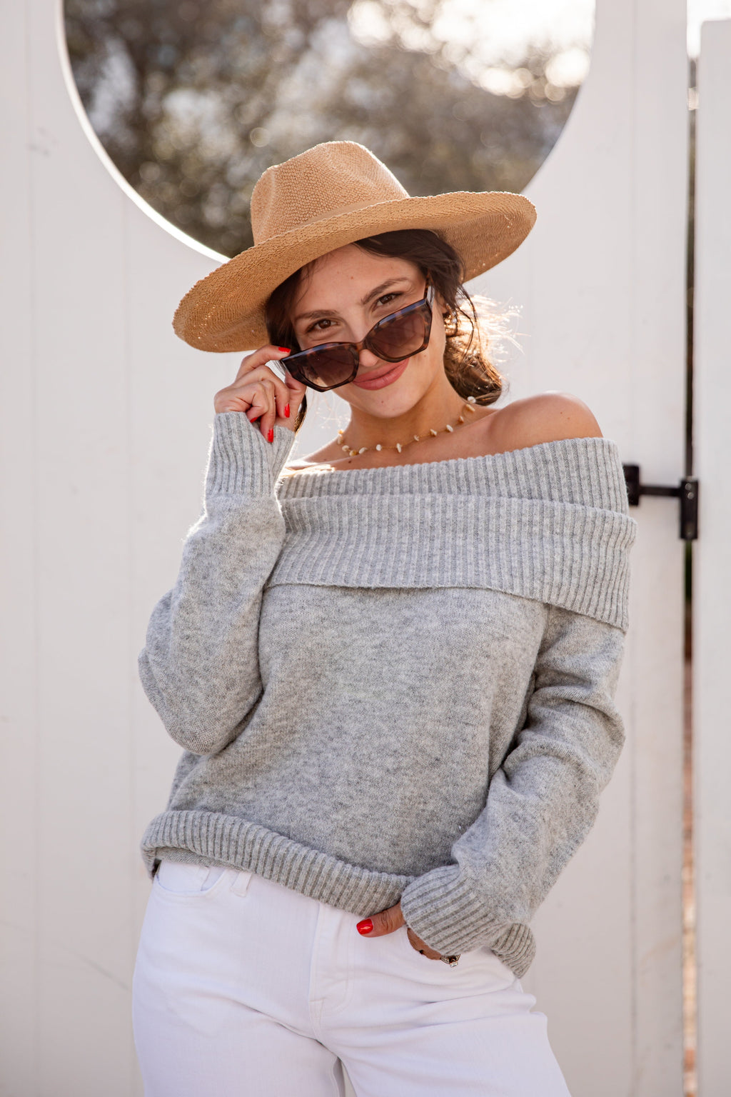 FINAL SALE - Daydream Heather Grey Turtleneck Sweater