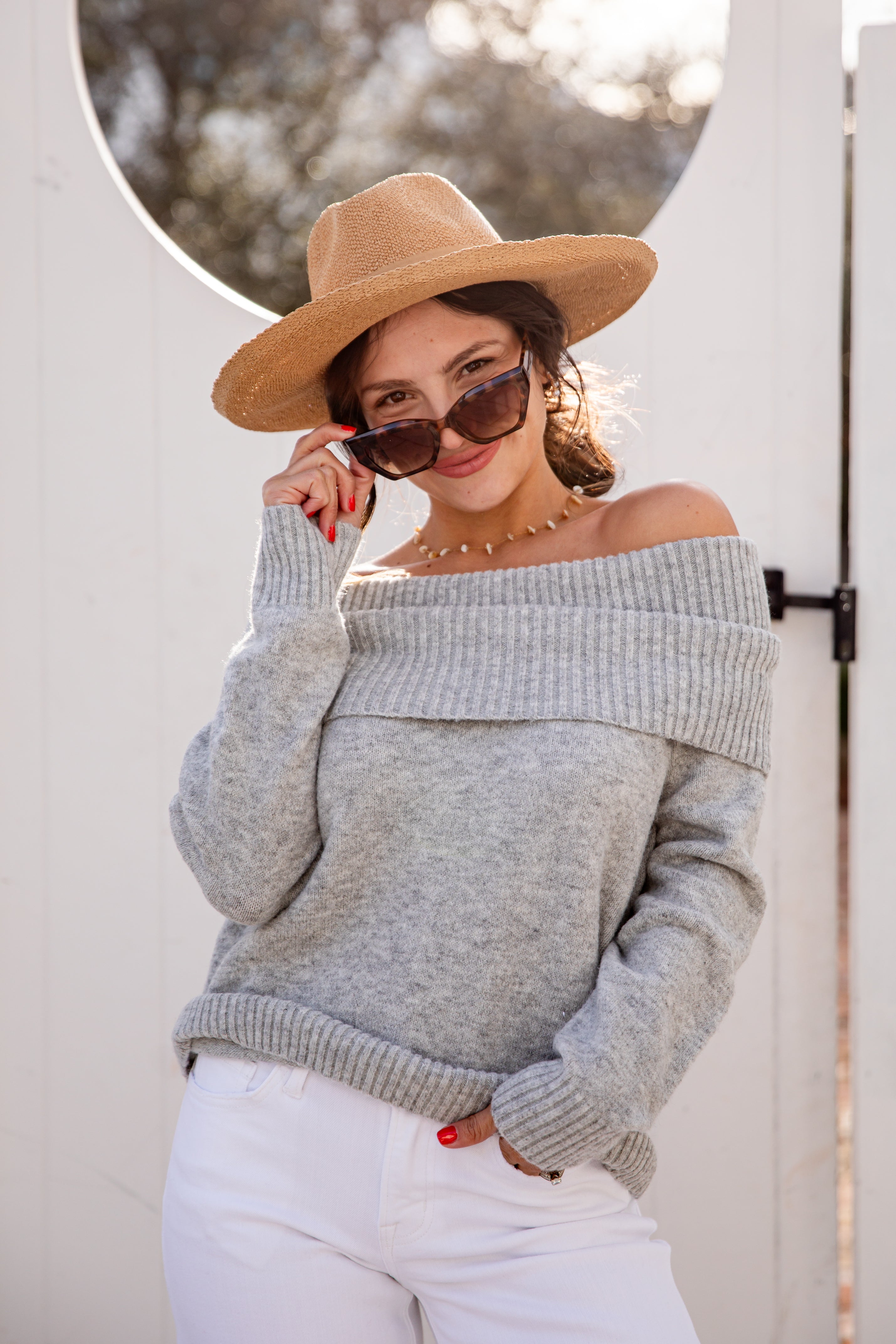 FINAL SALE - Daydream Heather Grey Turtleneck Sweater