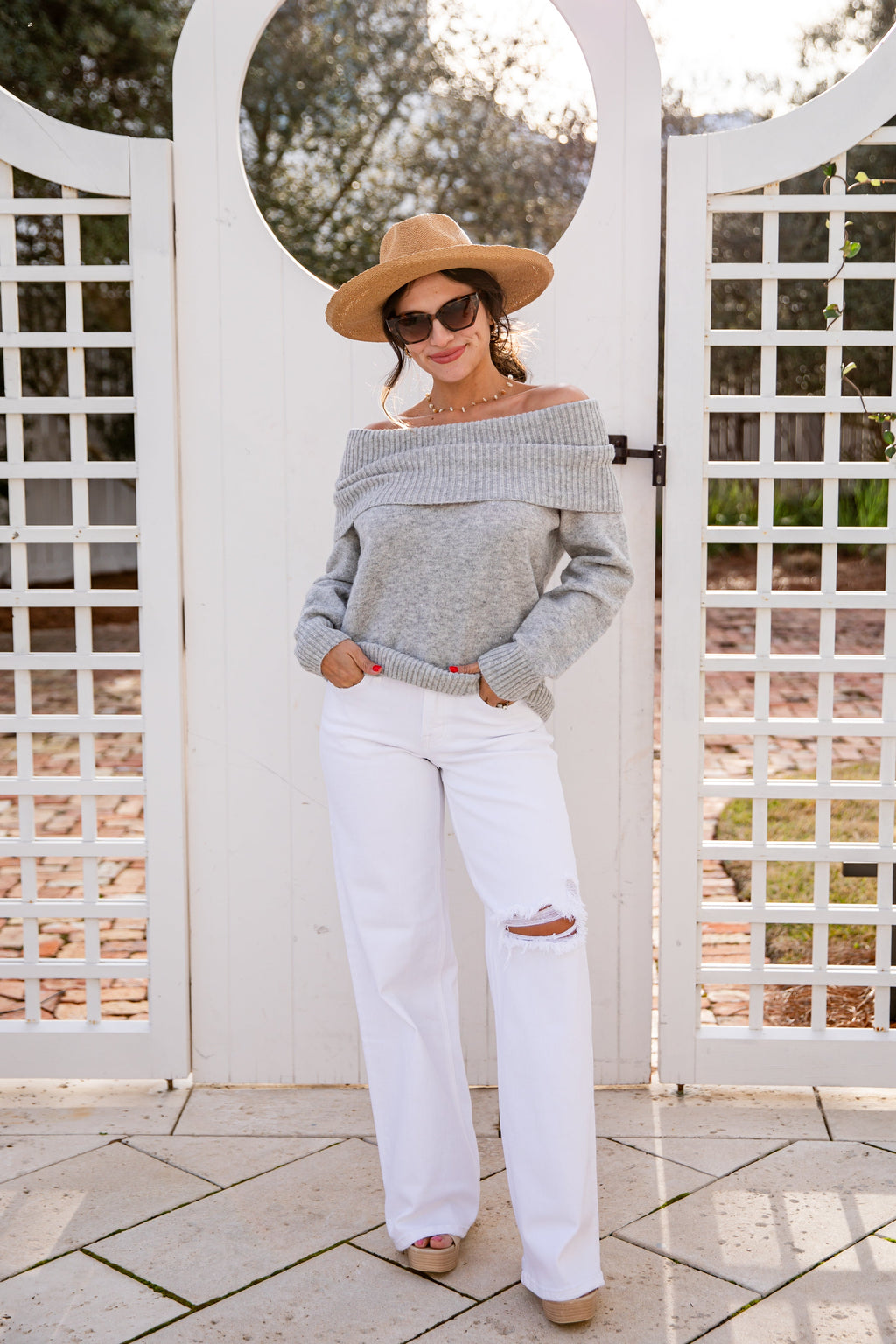 FINAL SALE - Daydream Heather Grey Turtleneck Sweater
