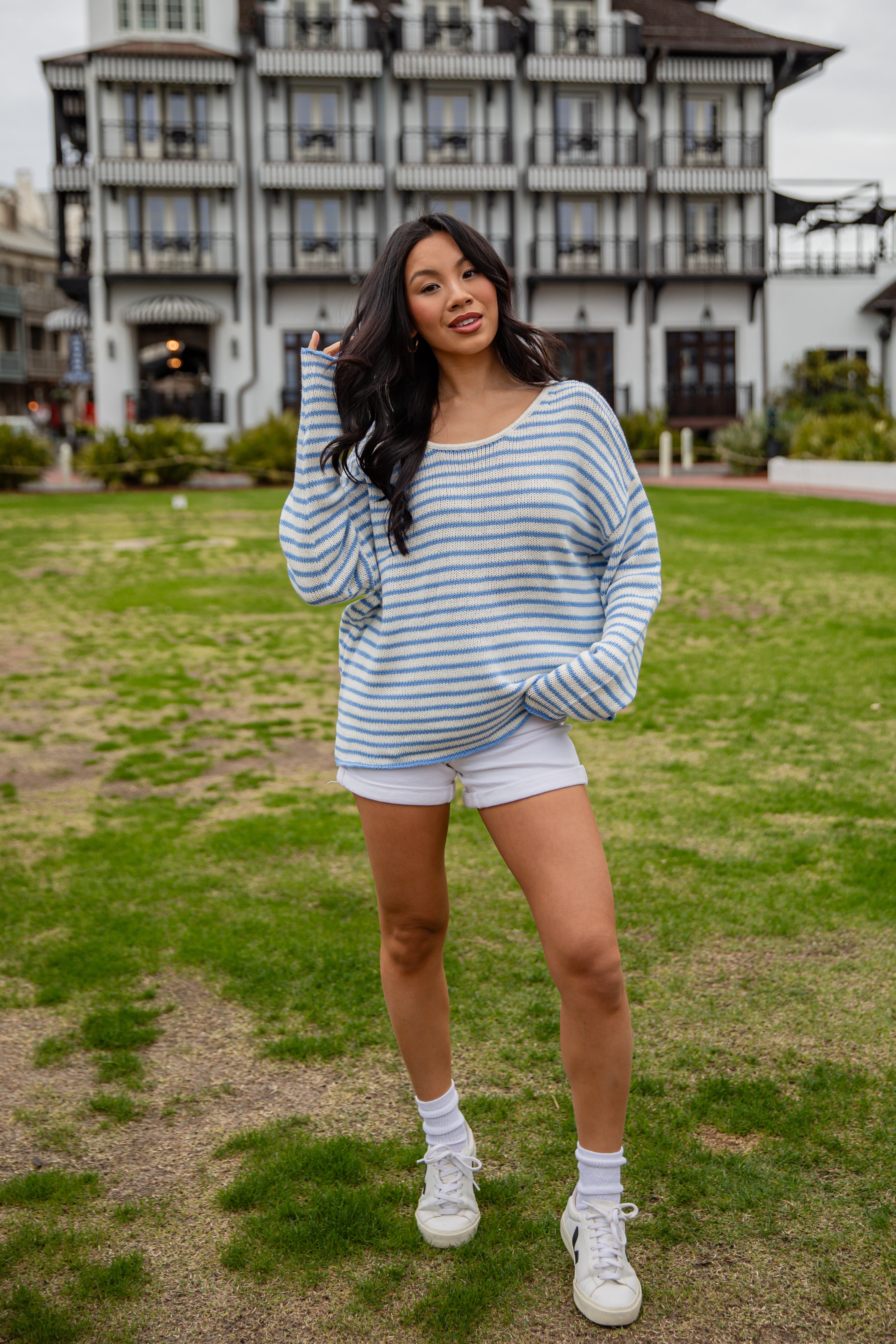 FINAL SALE - Dockside Stripe Relaxed Sweater