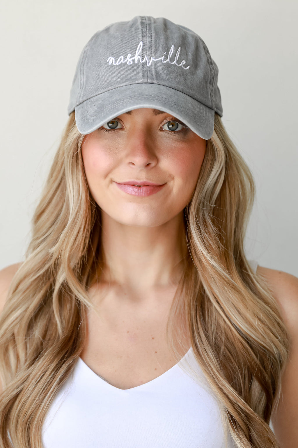 Nashville Script Embroidered Hat