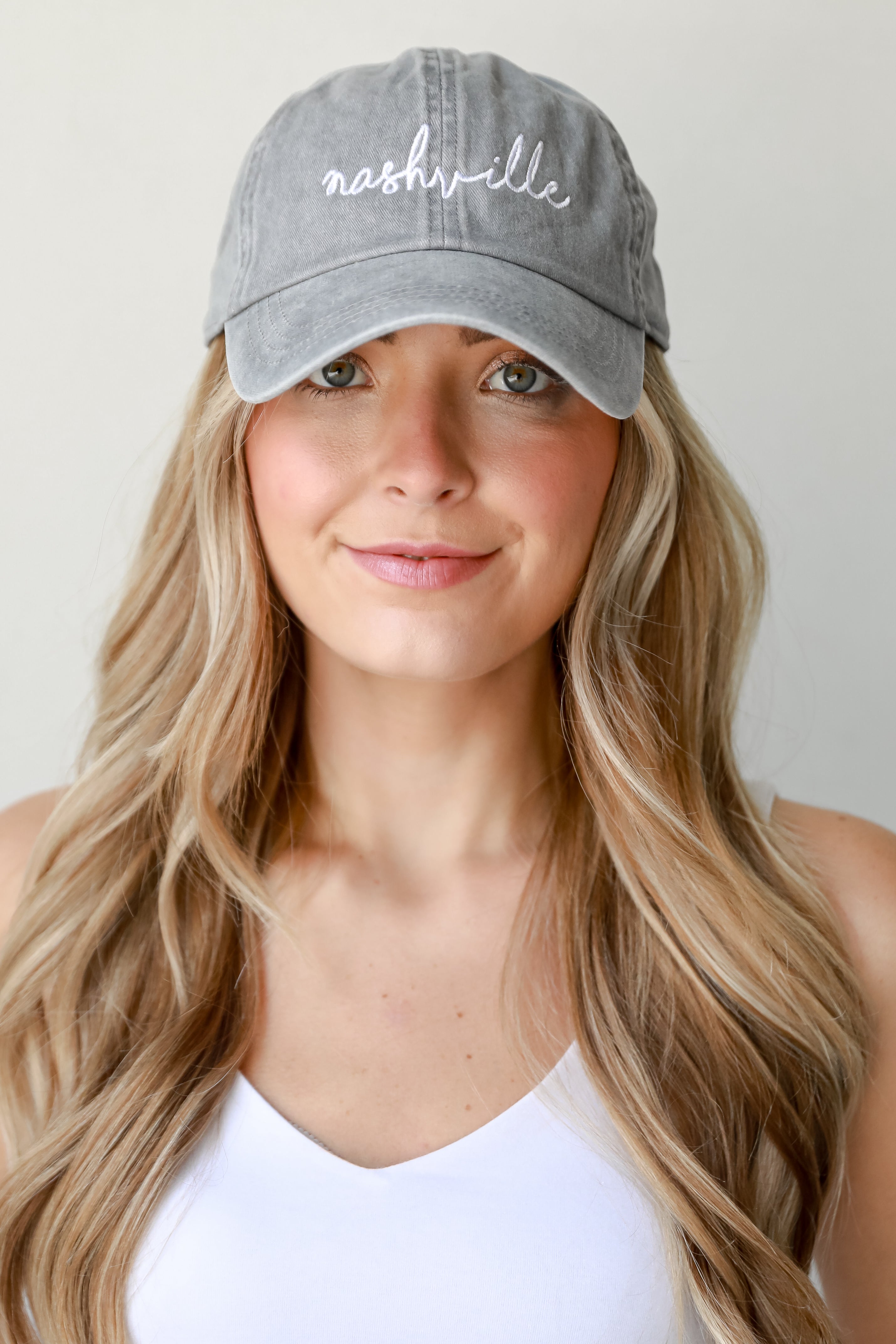 Nashville Script Embroidered Hat