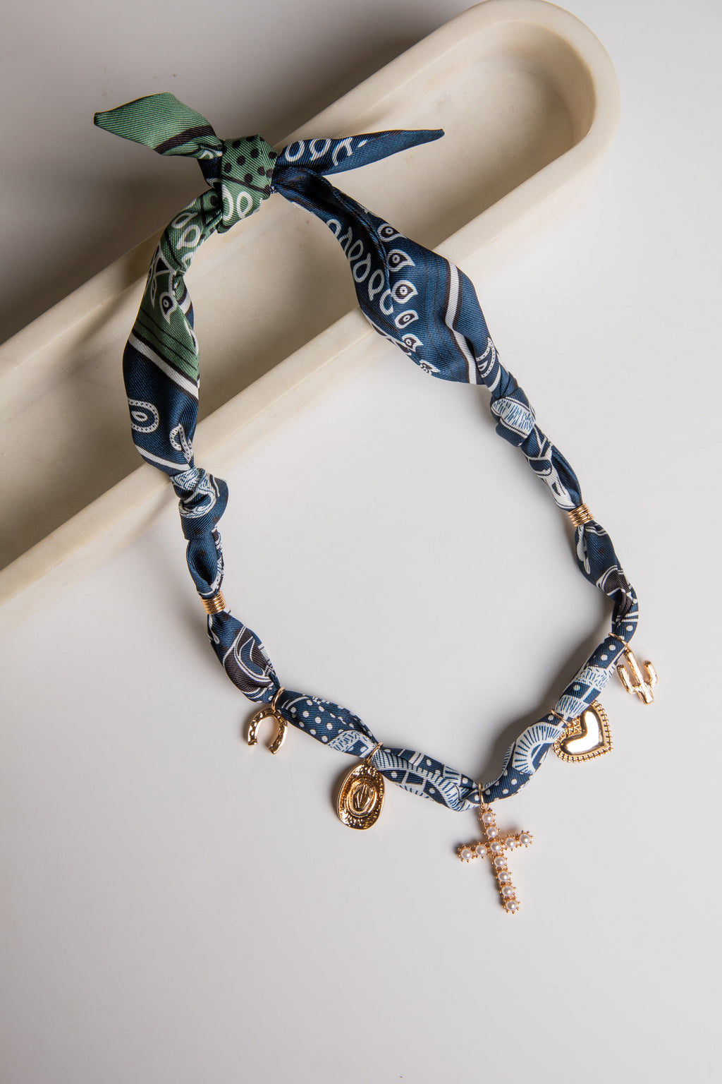 Marley Bandana Charm Necklace