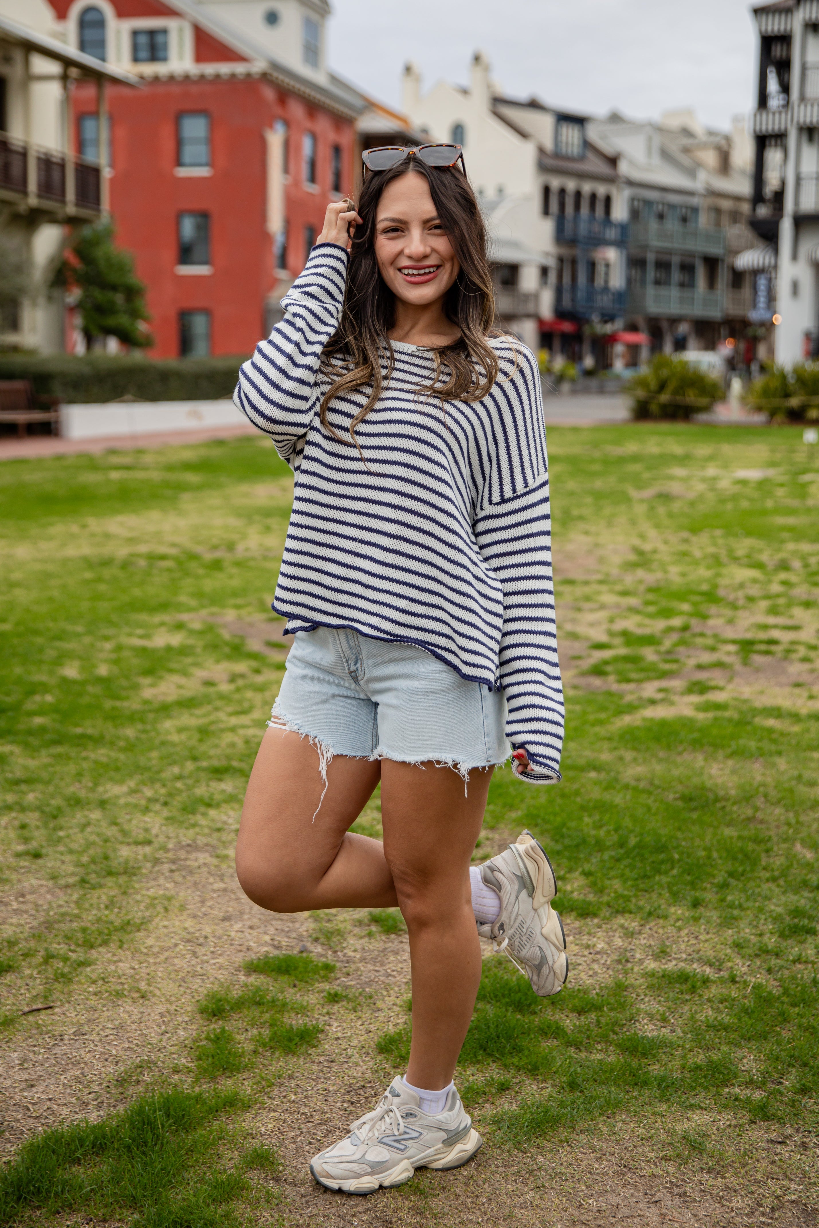 FINAL SALE - Dockside Stripe Relaxed Sweater