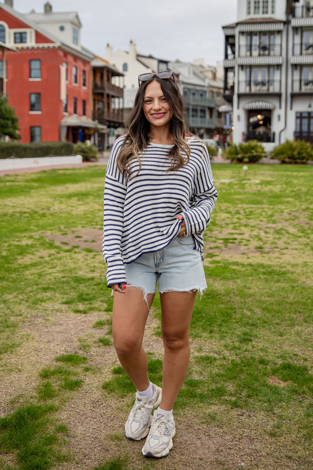 FINAL SALE - Dockside Stripe Relaxed Sweater