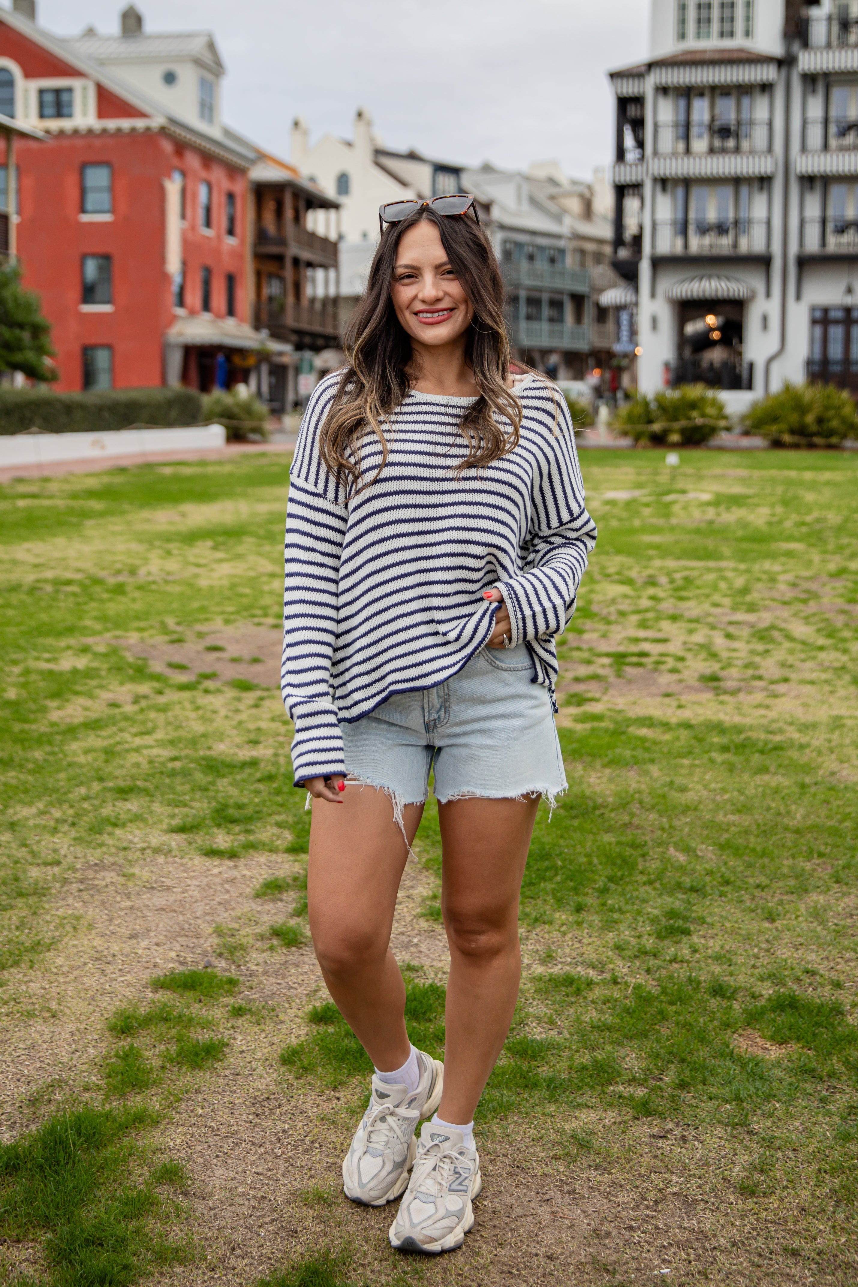 FINAL SALE - Dockside Stripe Relaxed Sweater