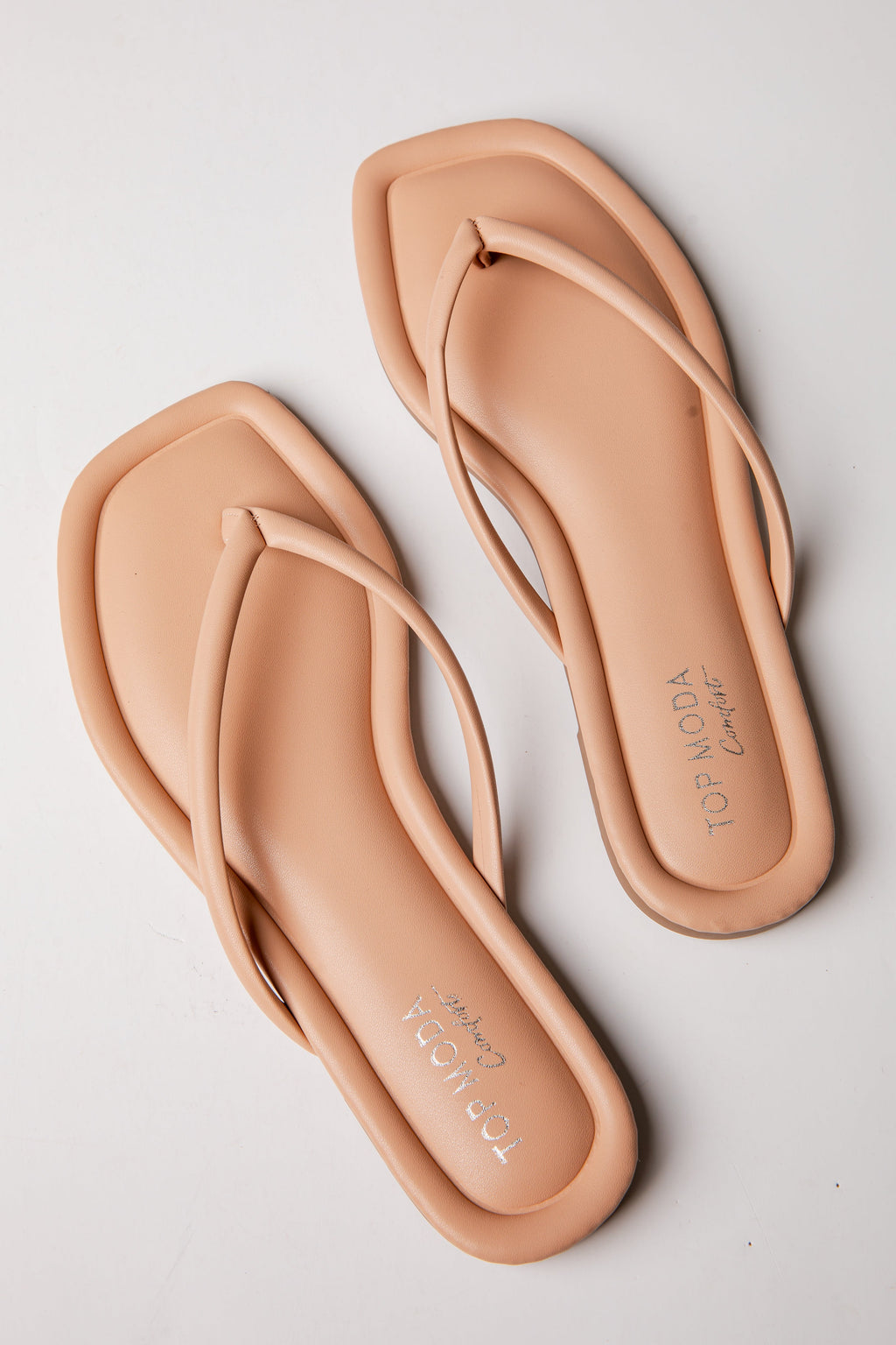 Effortless Days Nude Double Strap Slide Sandals