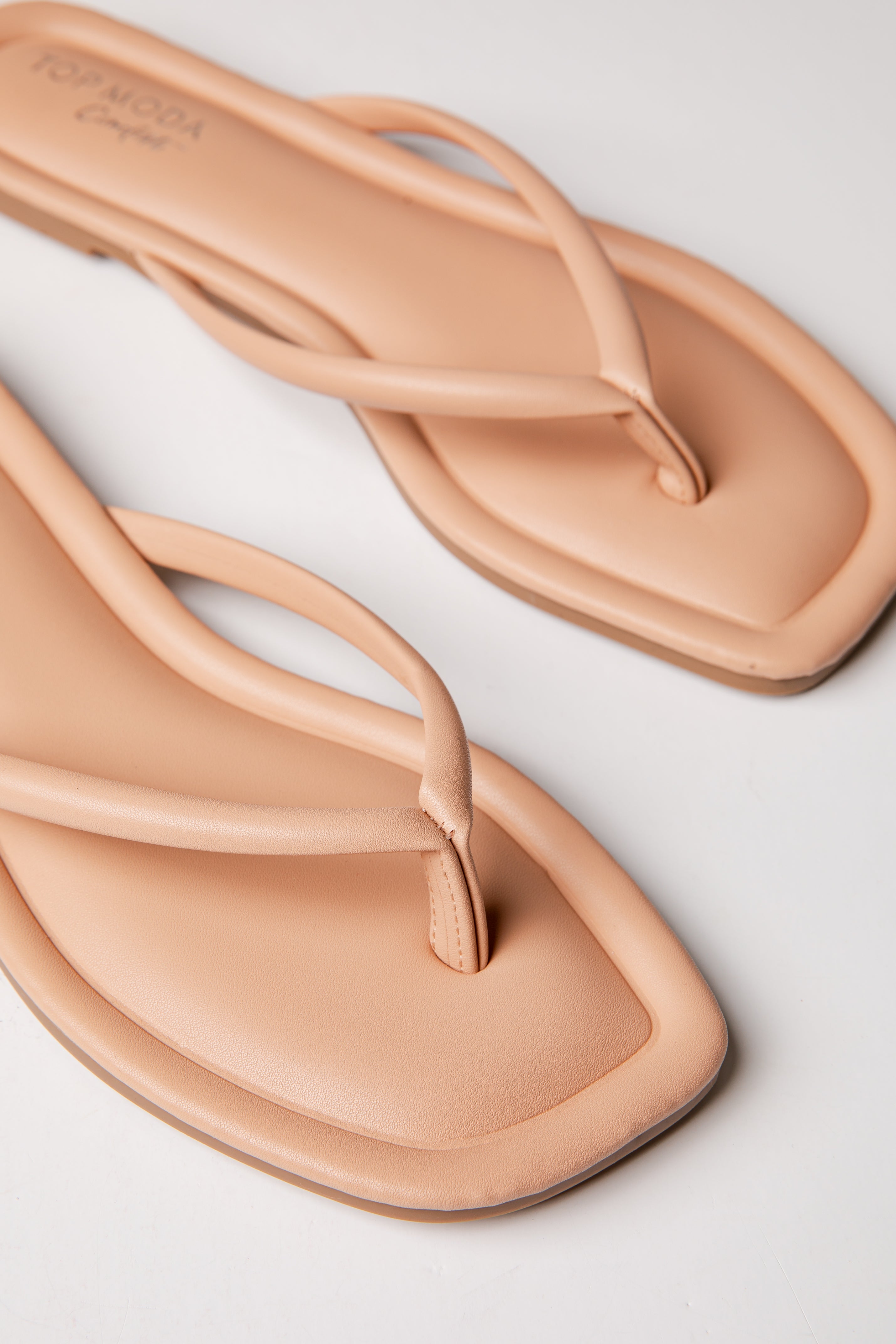 Effortless Days Nude Double Strap Slide Sandals