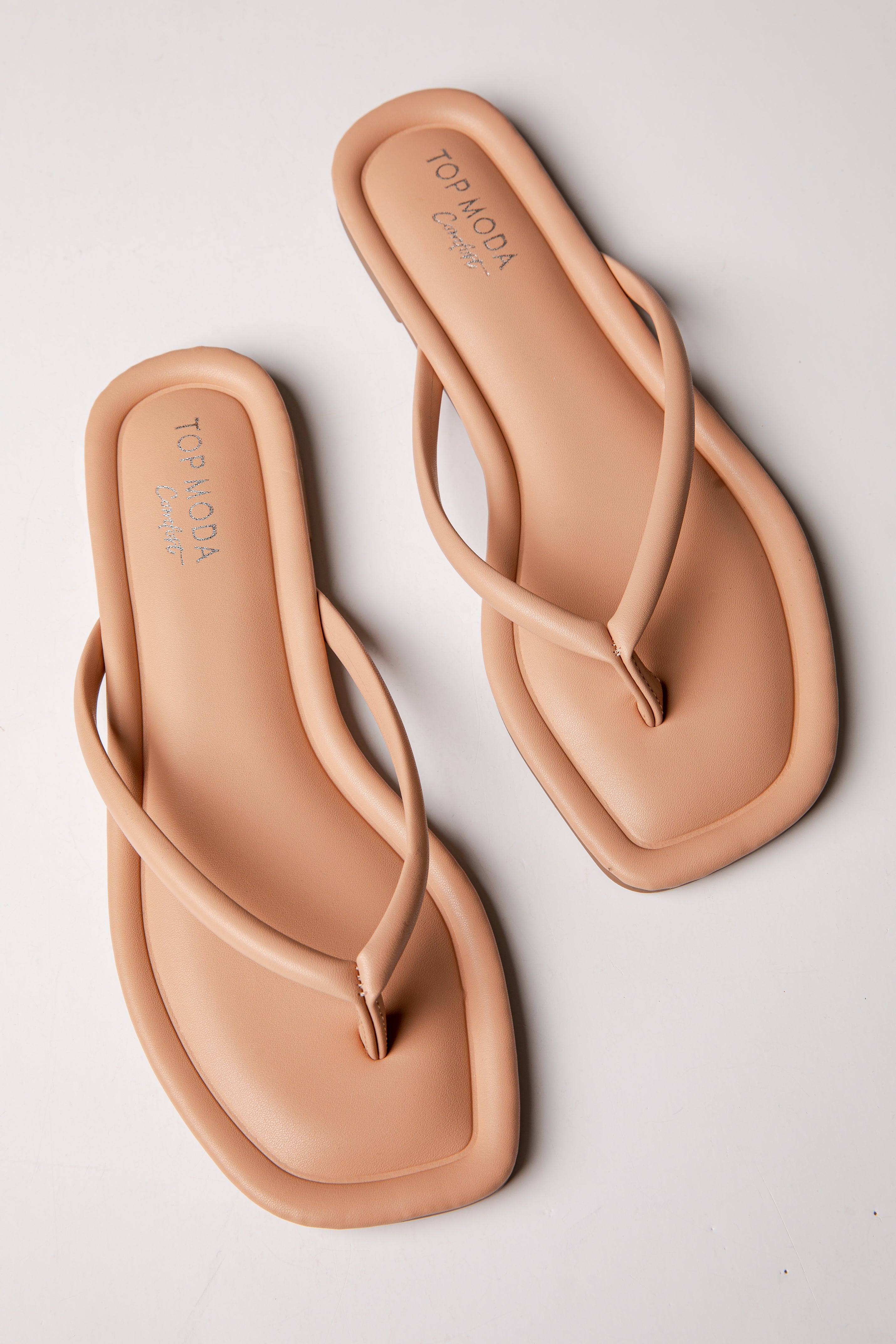 Effortless Days Nude Double Strap Slide Sandals