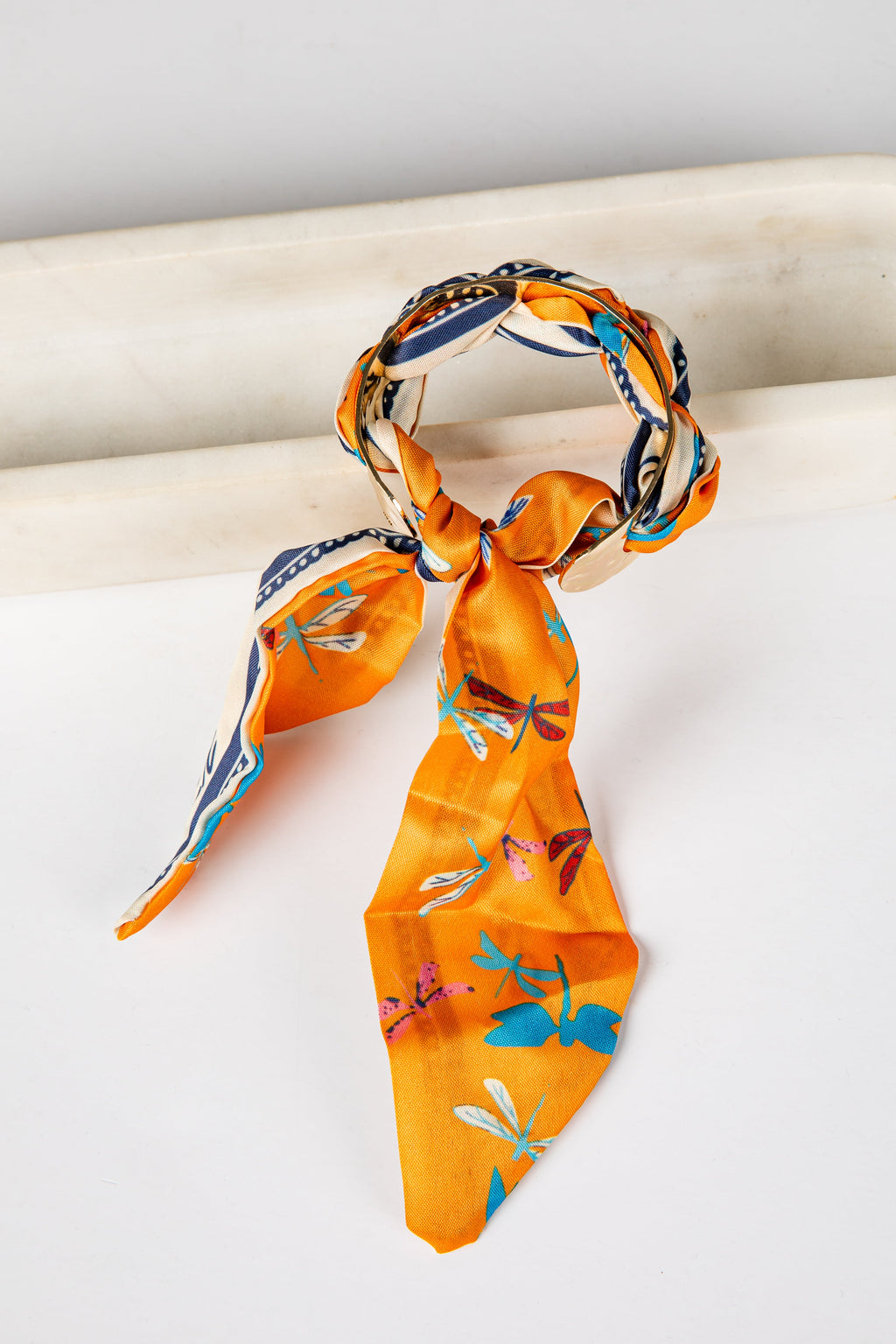Kensley Gold Bangle Scarf Bracelet