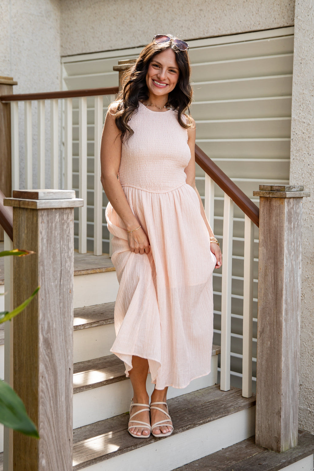 Storybook Stroll Smocked Midi Dress