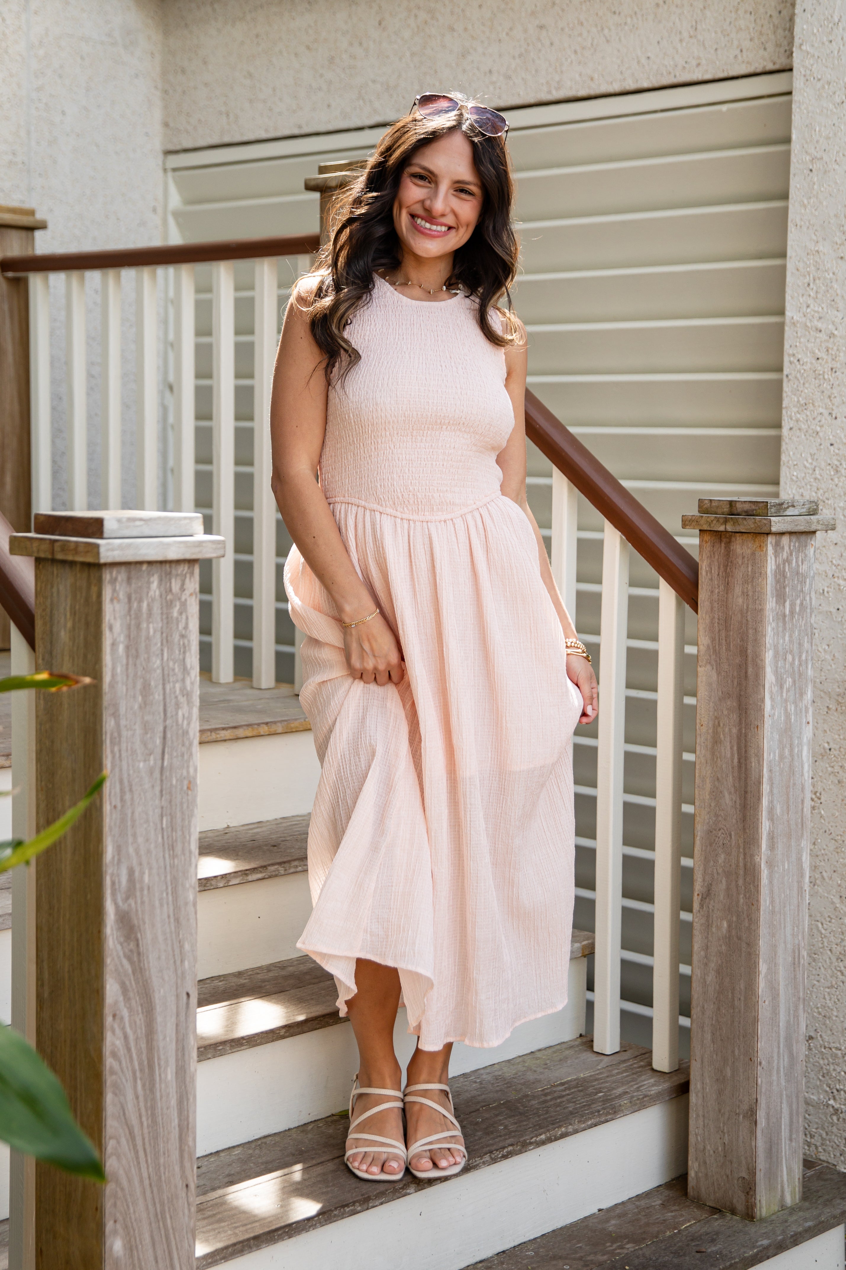 Storybook Stroll Smocked Midi Dress