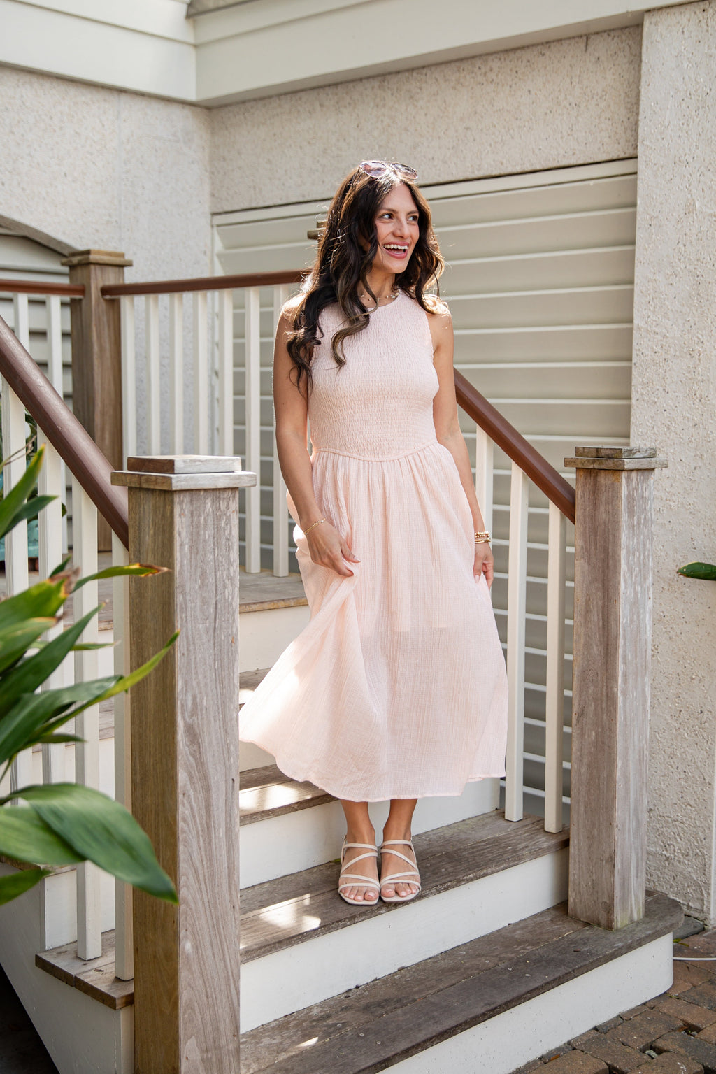 Storybook Stroll Smocked Midi Dress