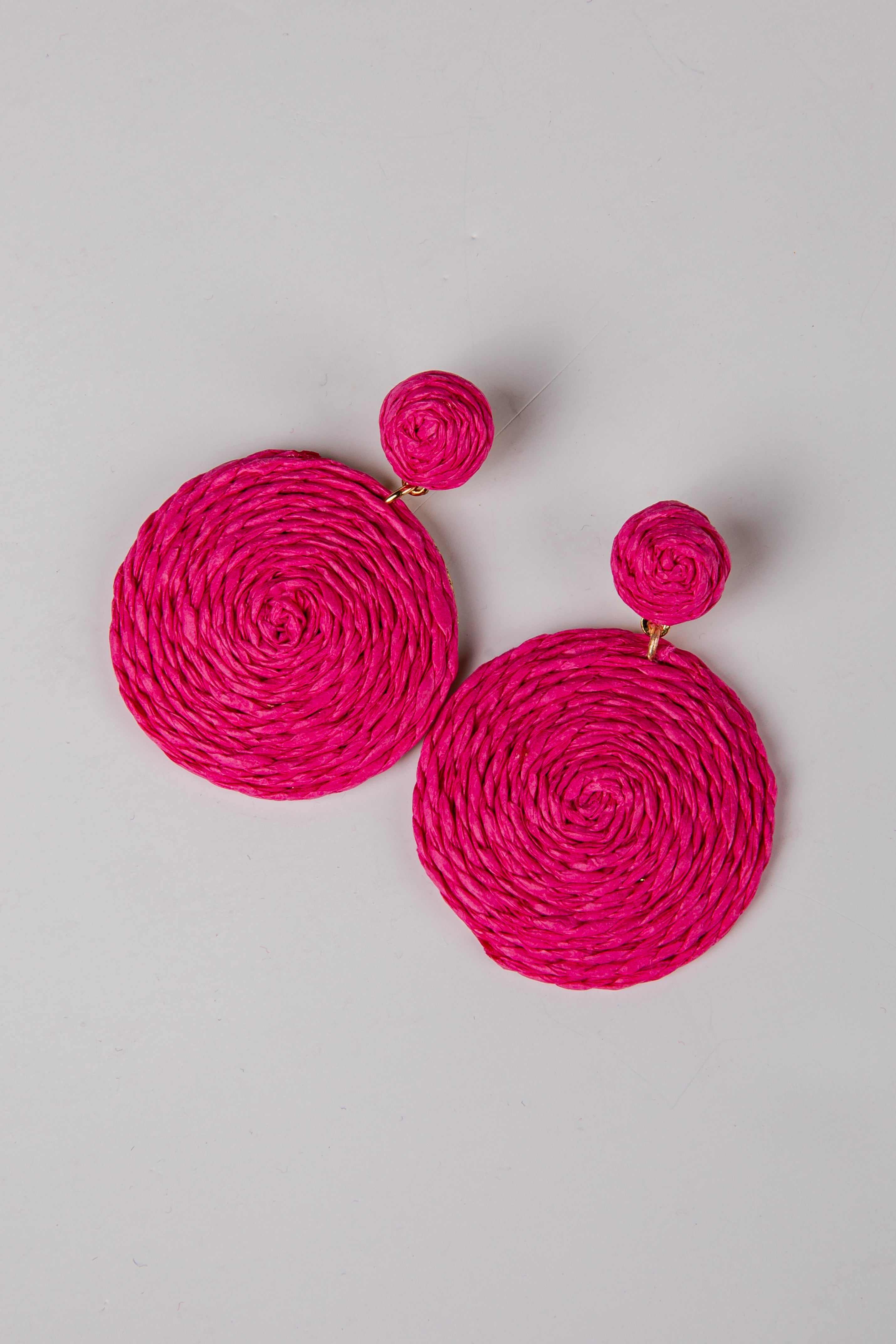Cambria Twisted Pink Drop Earrings