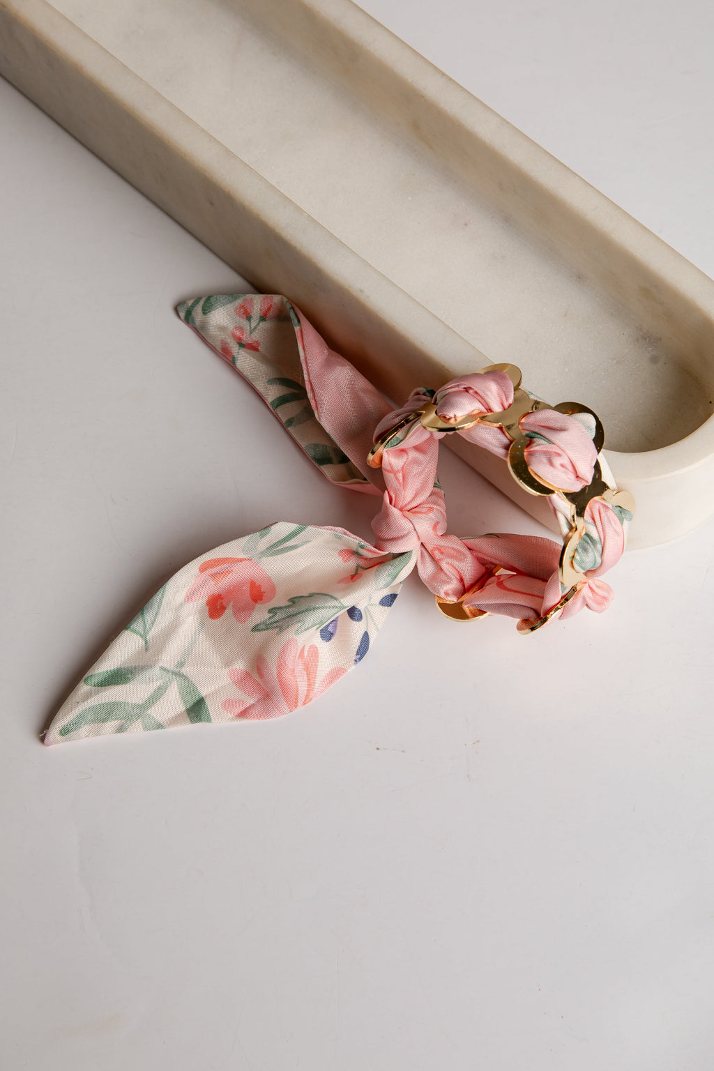 Lottie Gold Bangle Scarf Bracelet