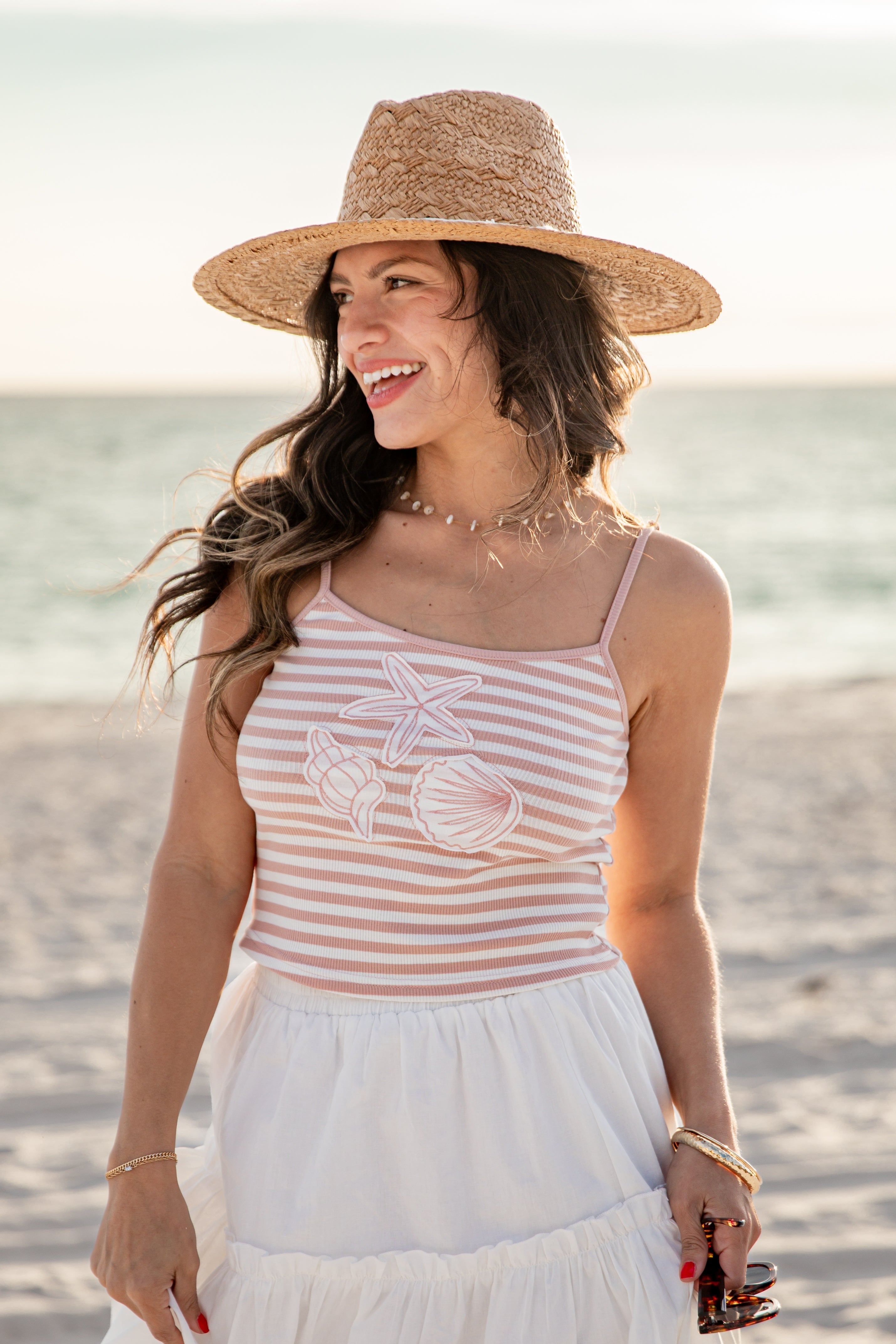 Seaside Treasure Striped Tank