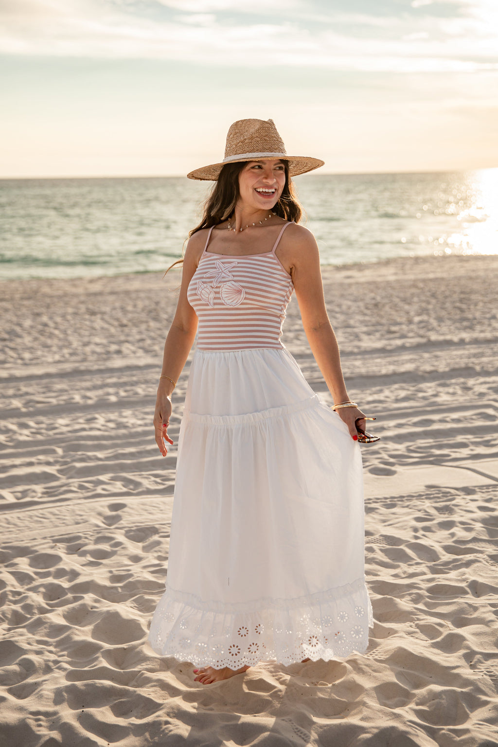 Seaside Treasure Striped Tank