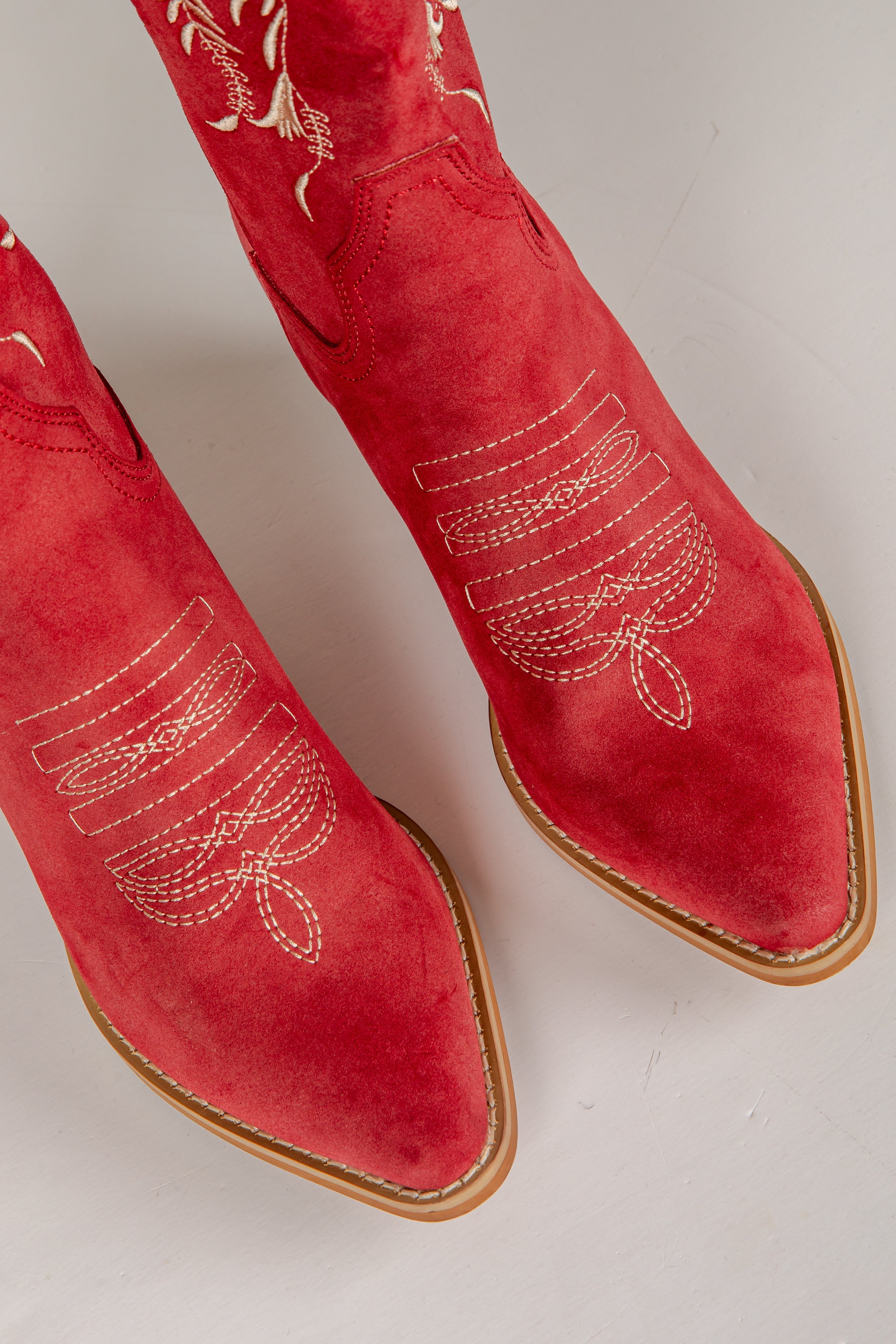 Always A Step Ahead Red Western Boots