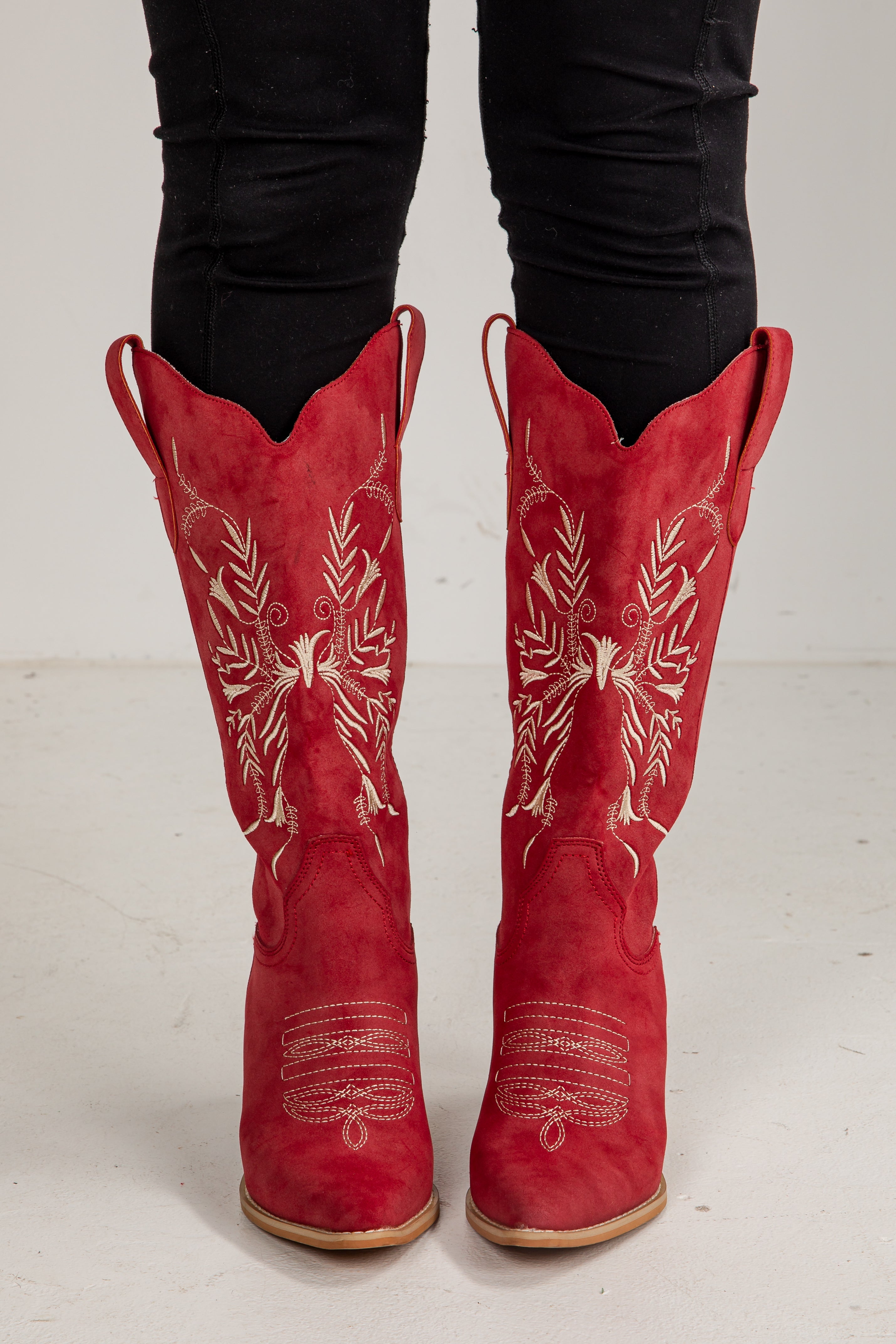 Always A Step Ahead Red Western Boots