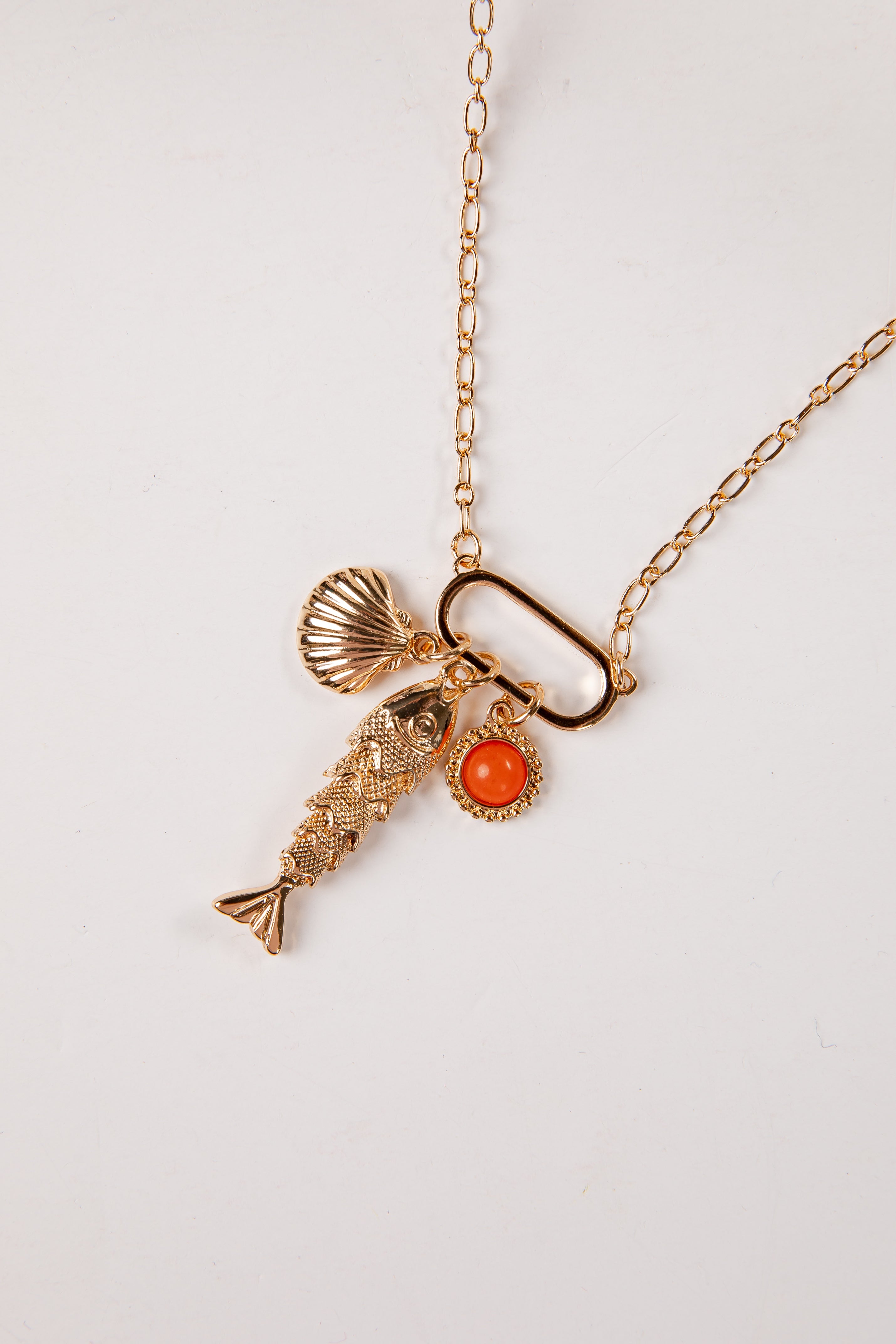 Maren Coastal Charm Gold Necklace