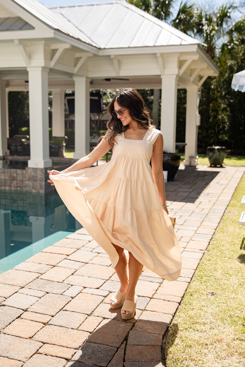 Speak Your Mind Tiered Midi Dress