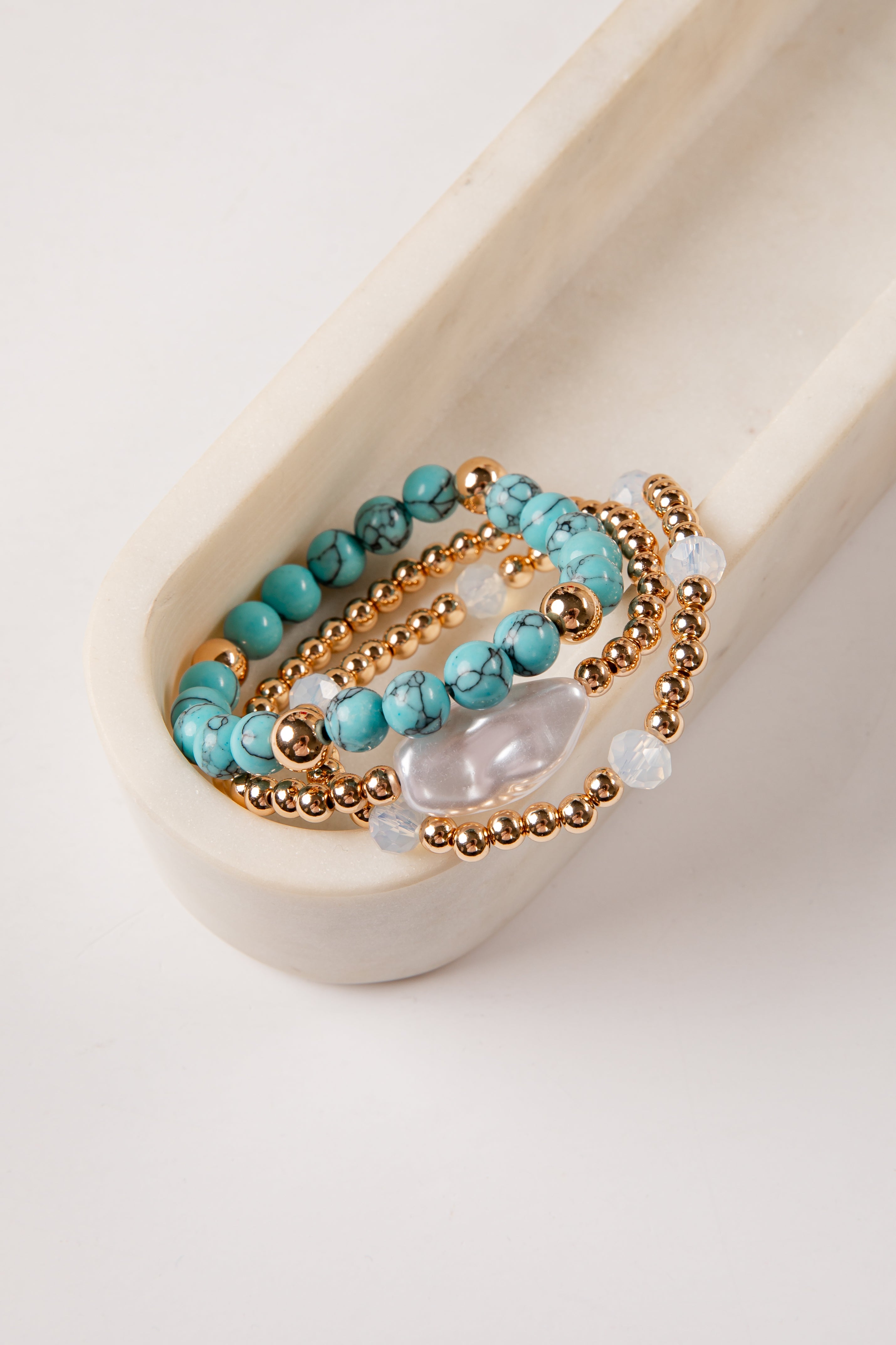 Laney Turquoise Stack Bracelet Set