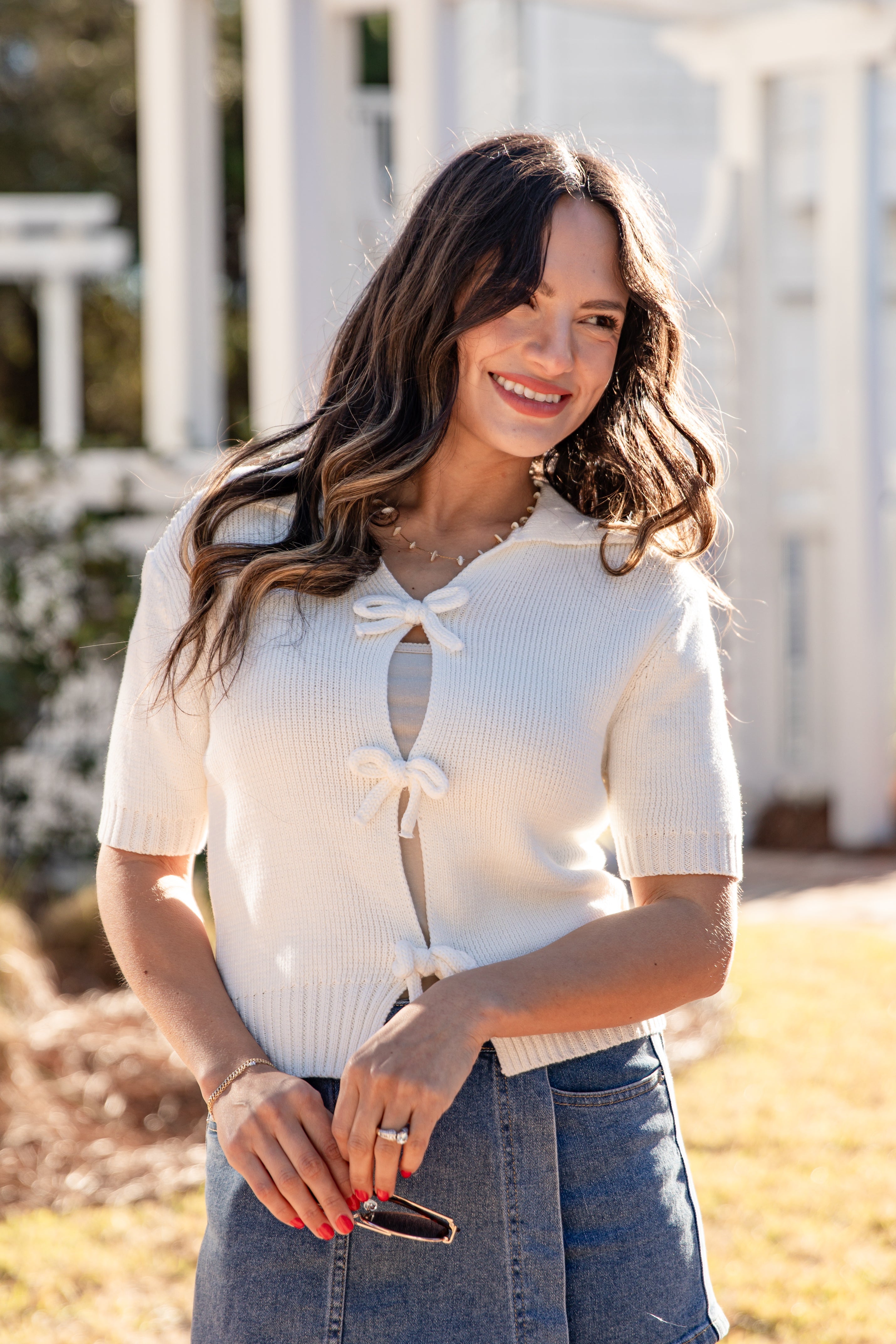 FINAL SALE - Charmed by Bows Sweater