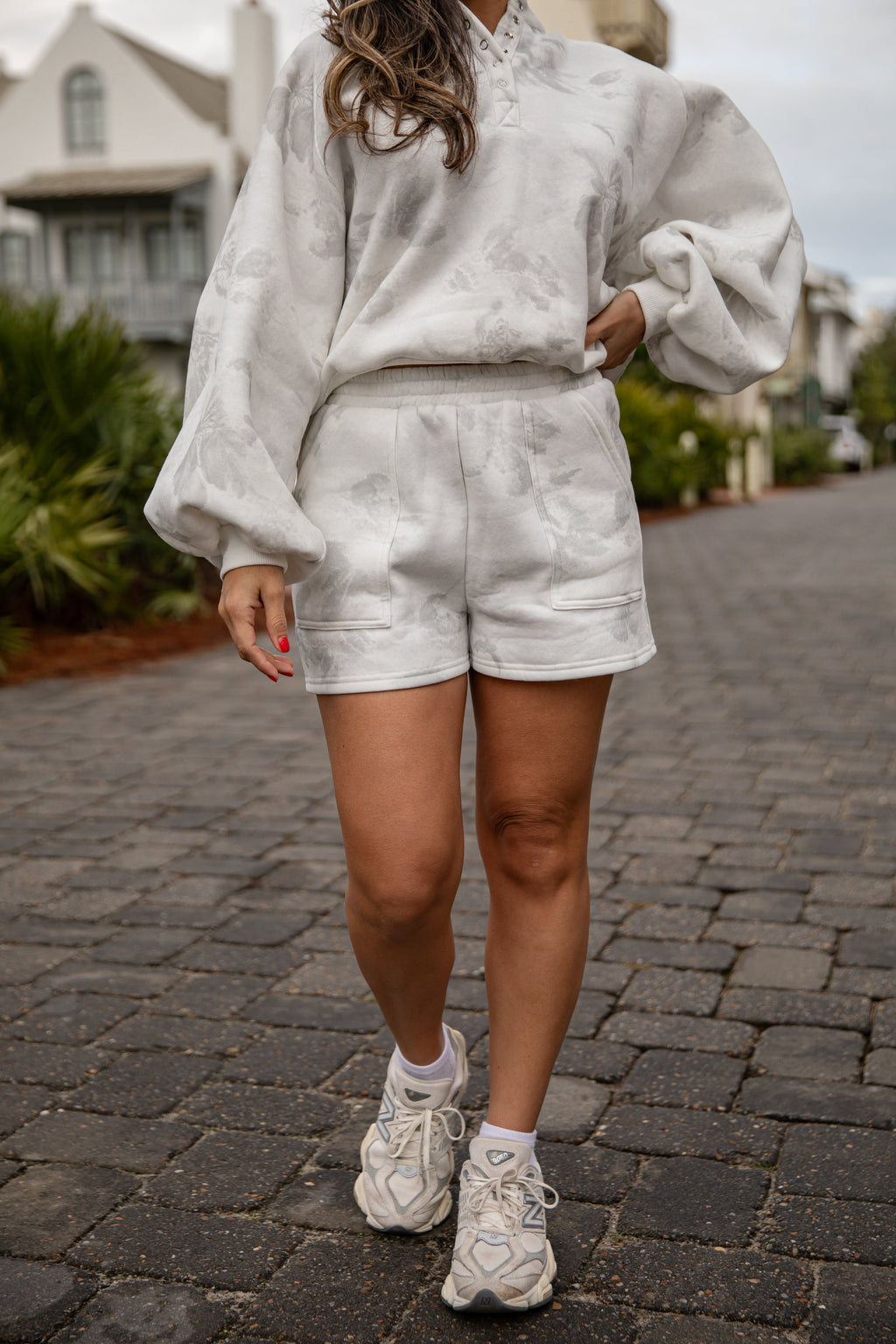 FINAL SALE - Arctic Drift White Camo Lounge Shorts