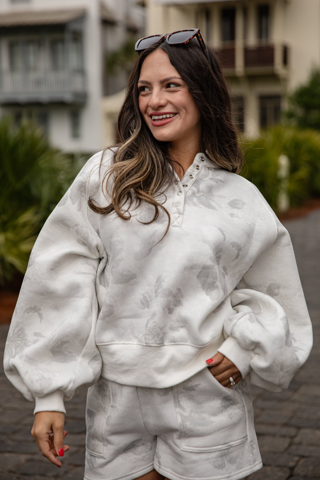 FINAL SALE - Arctic Drift White Camo Pullover
