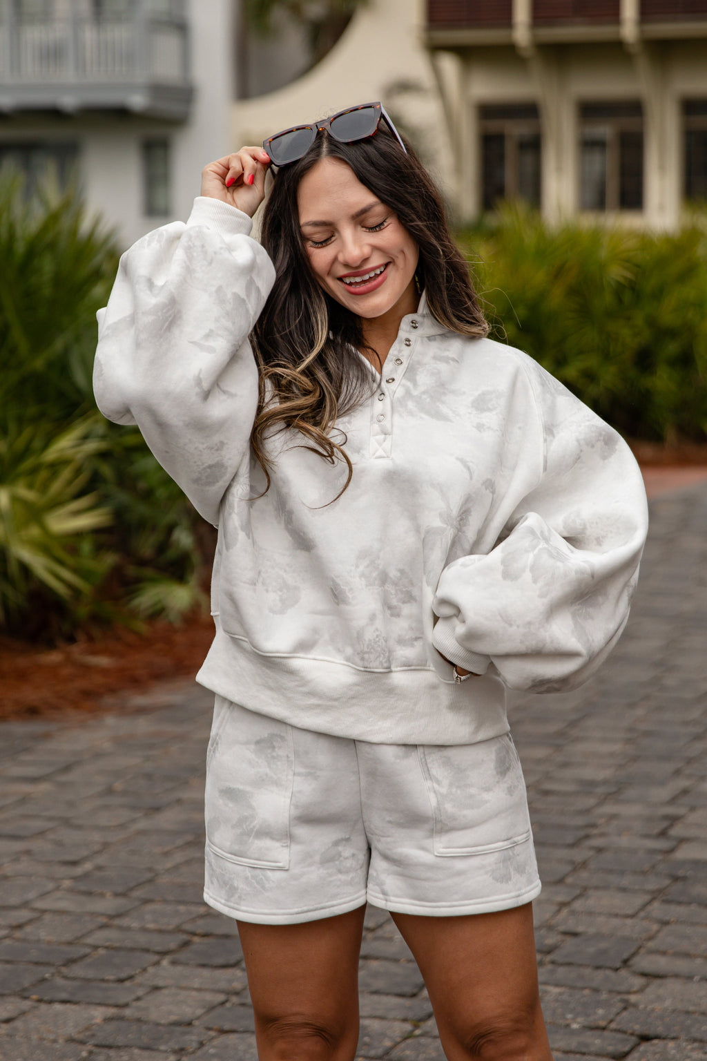 FINAL SALE - Arctic Drift White Camo Pullover