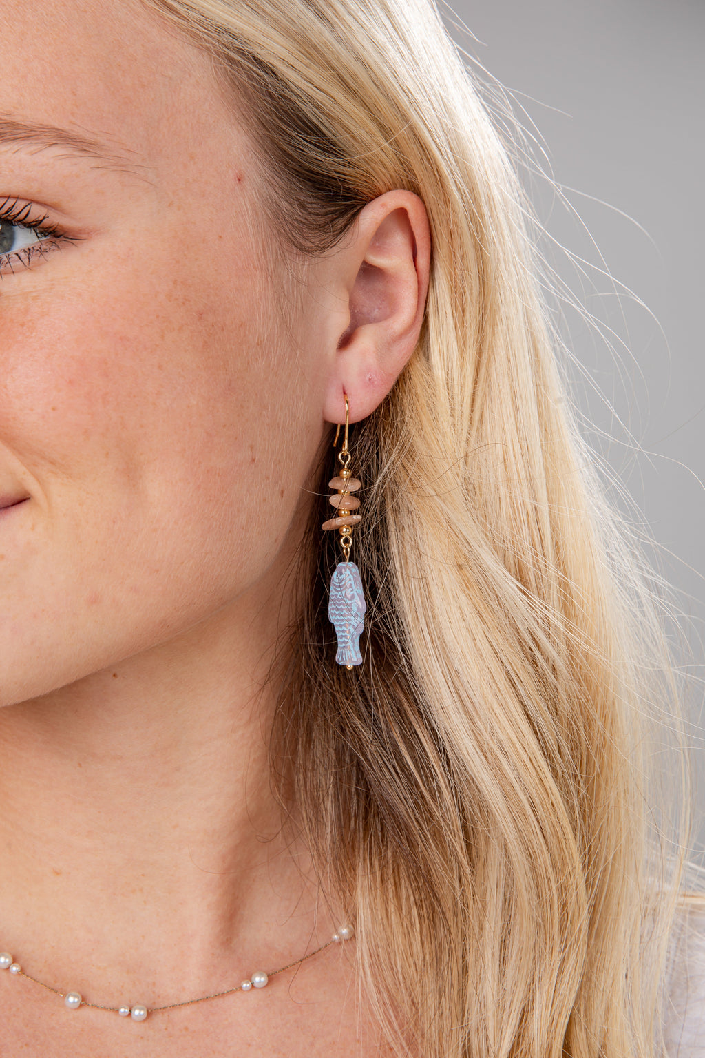 Reagan Fish Drop Earrings