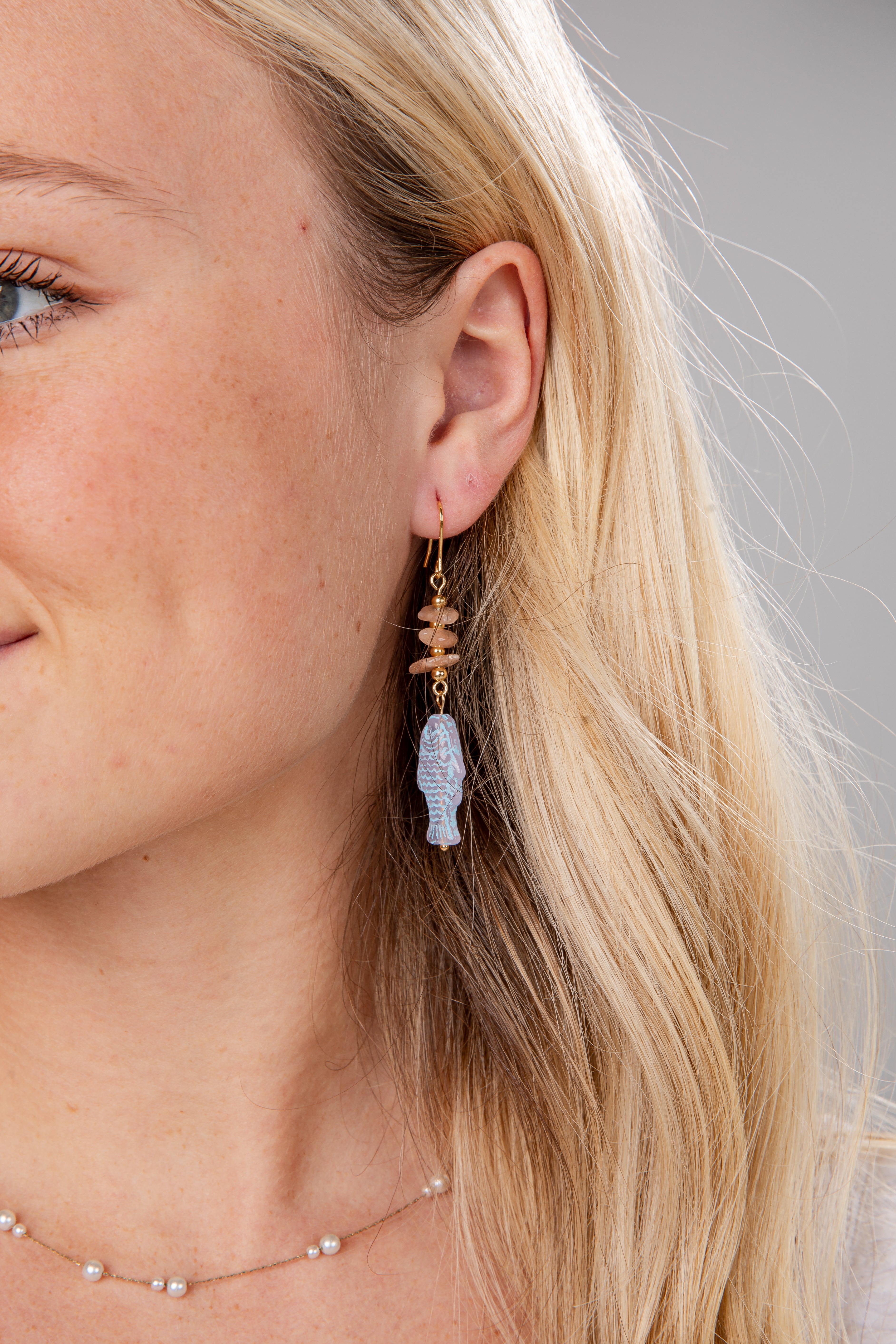 Reagan Fish Drop Earrings