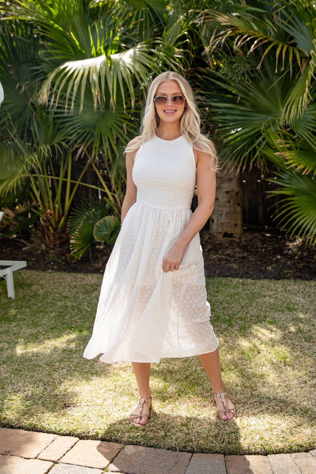 Storybook Stroll Smocked Midi Dress
