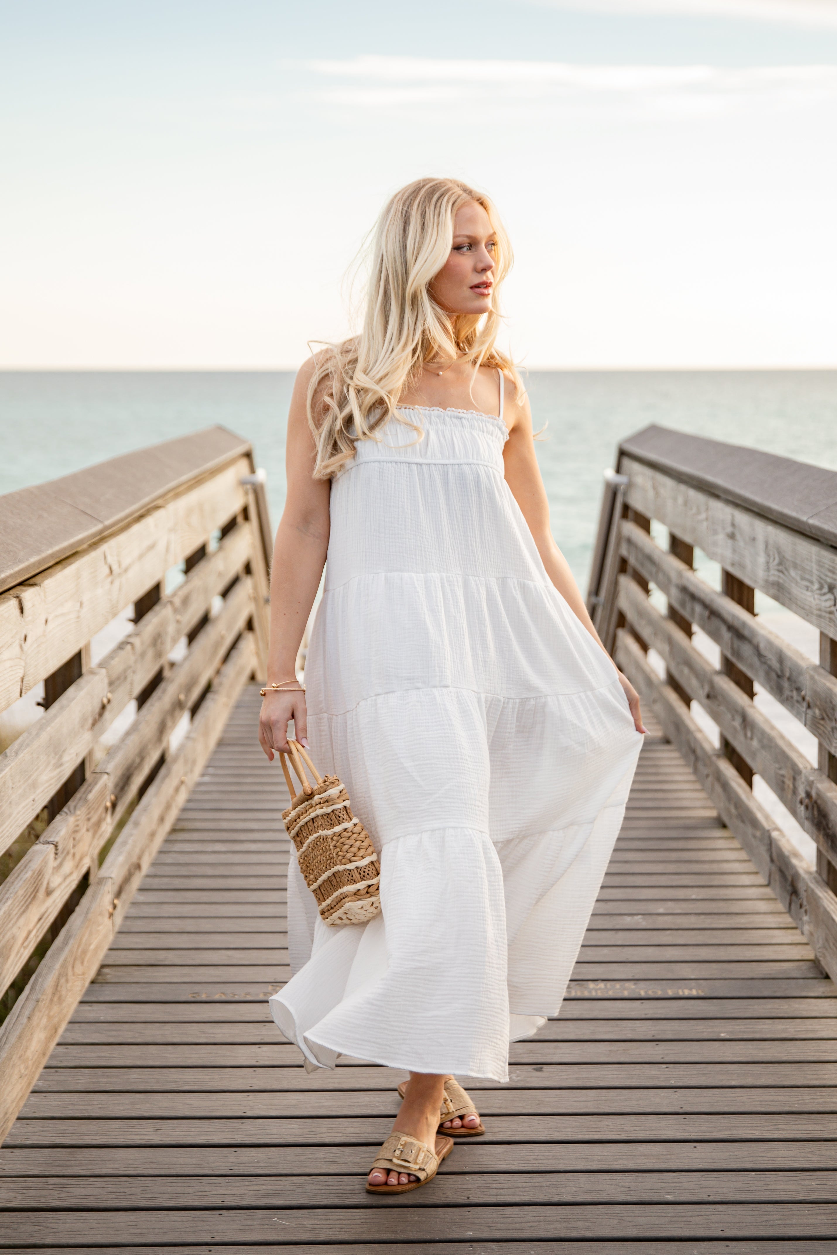 Sail Away Tiered Maxi Dress